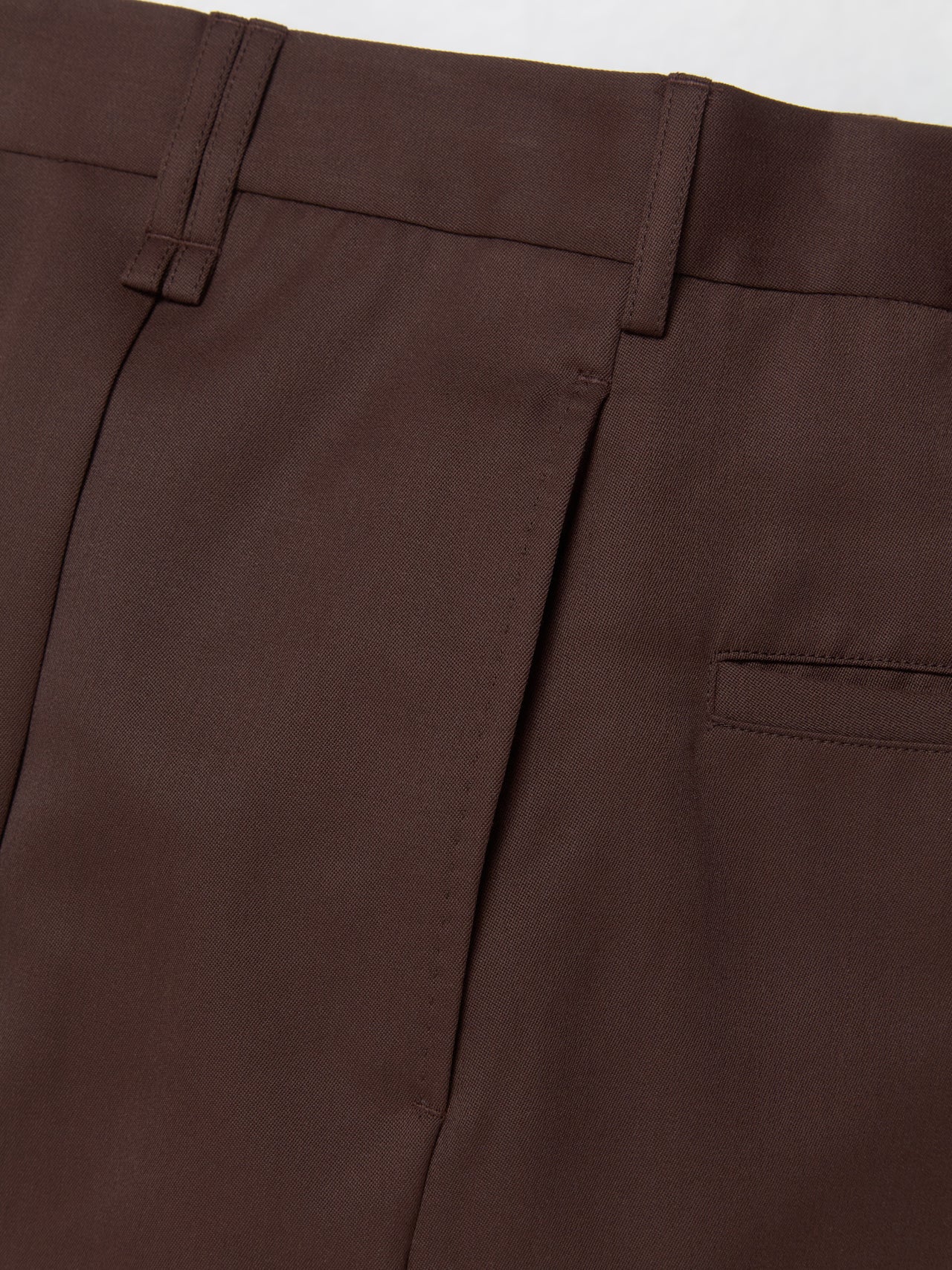 Wide Leg Trousers in Chocolate