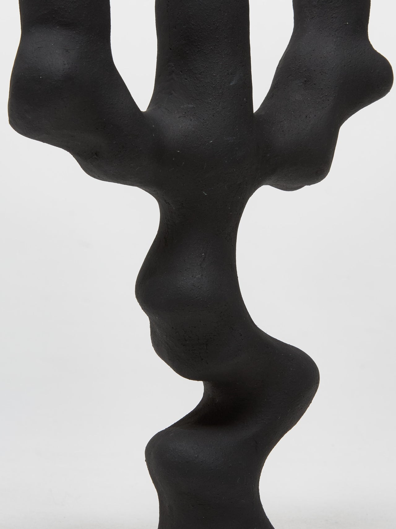 Triple Candleholder in Matte Black