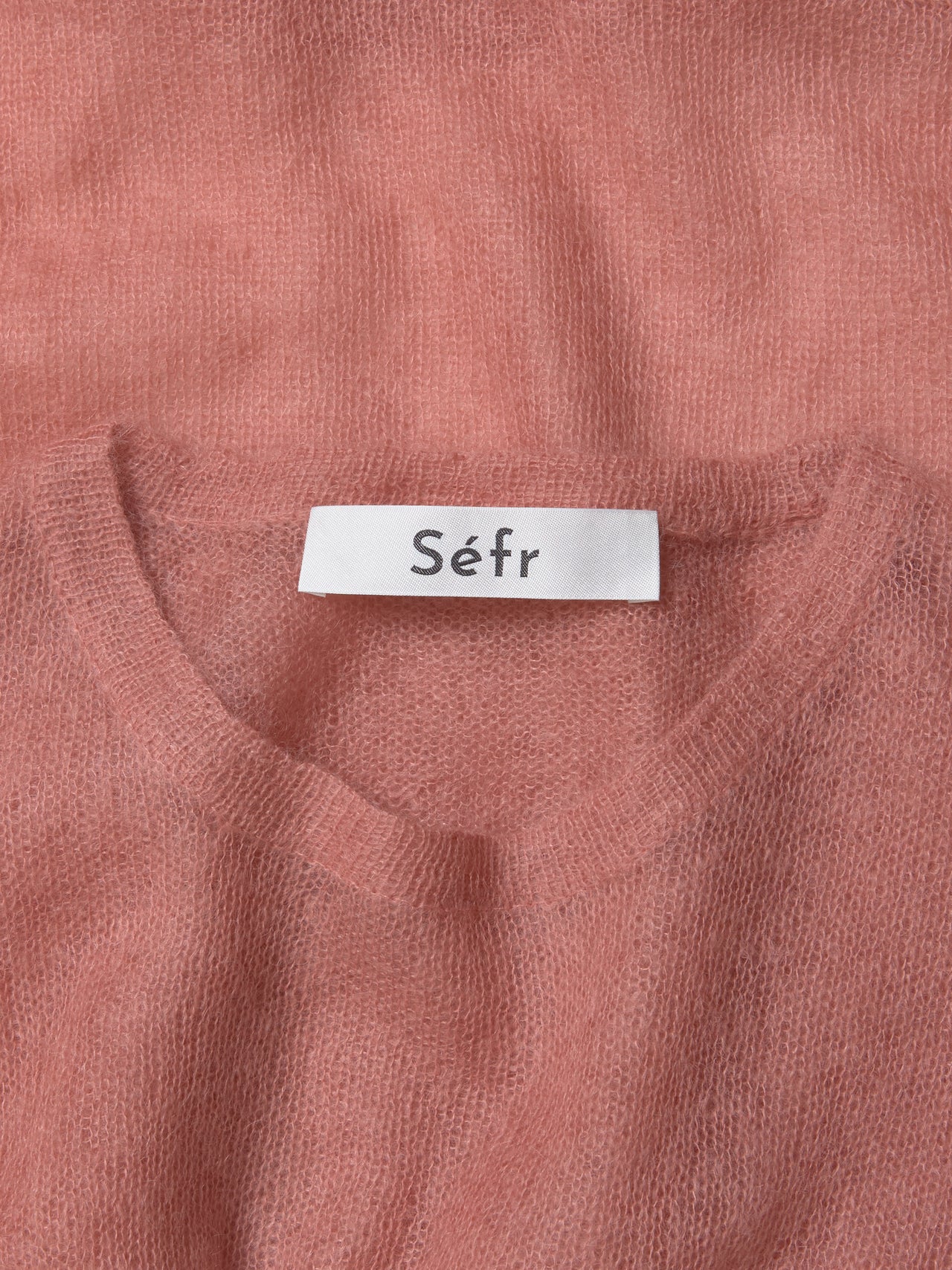 Les Sweater in Rose Sheer Mohair