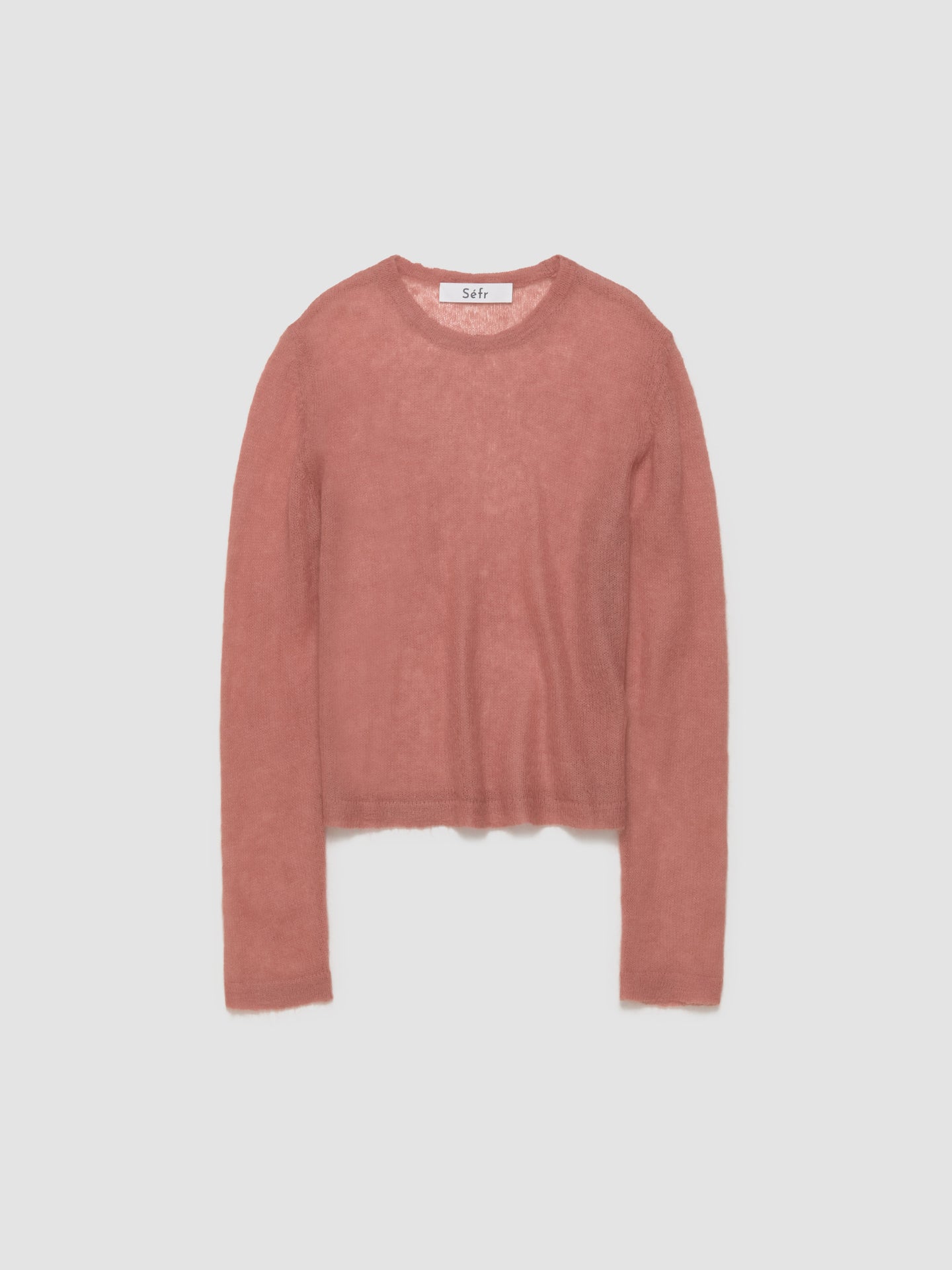 Les Sweater in Rose Sheer Mohair