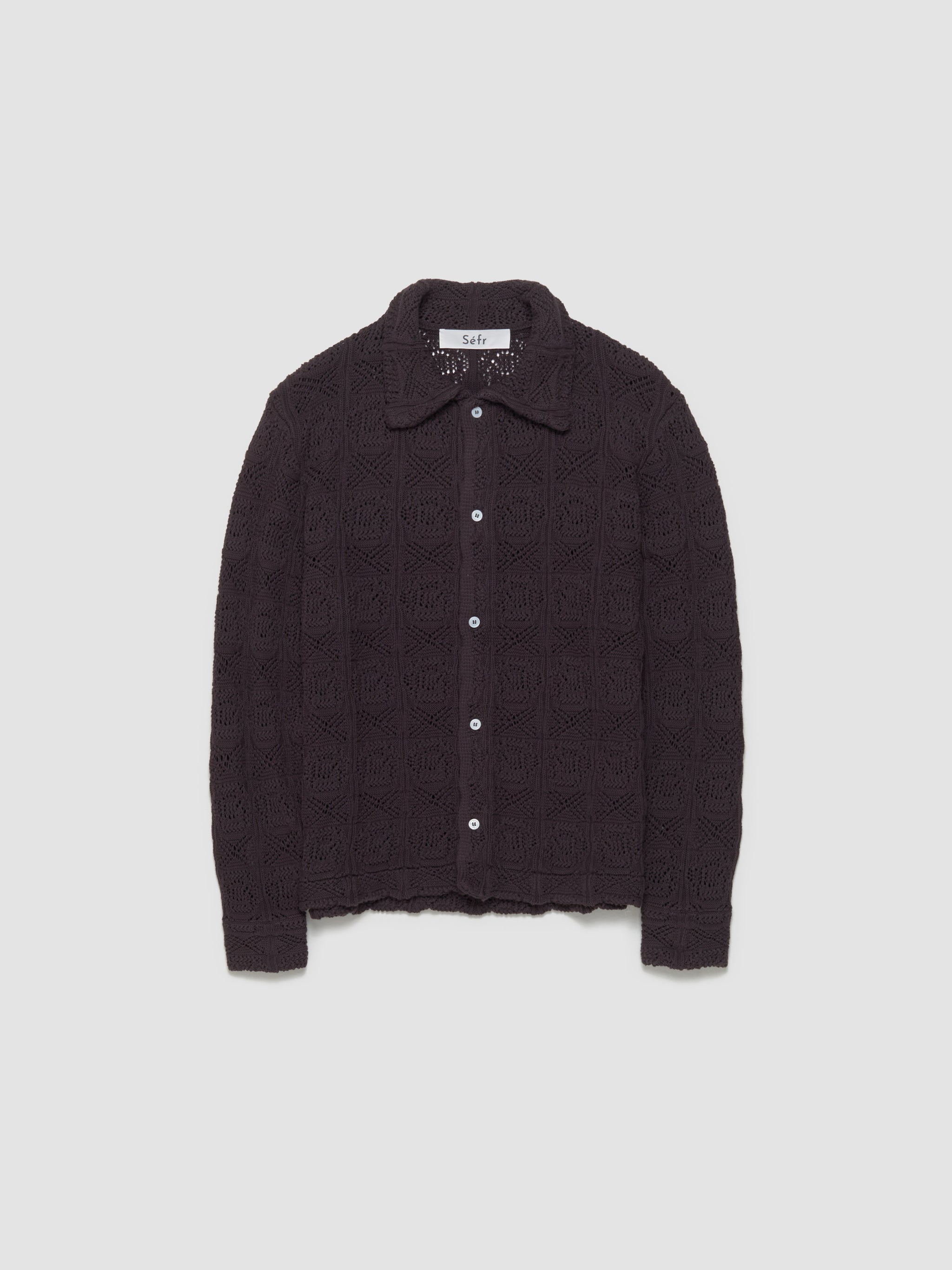 Myles Overshirt in Heavy Roast Knit