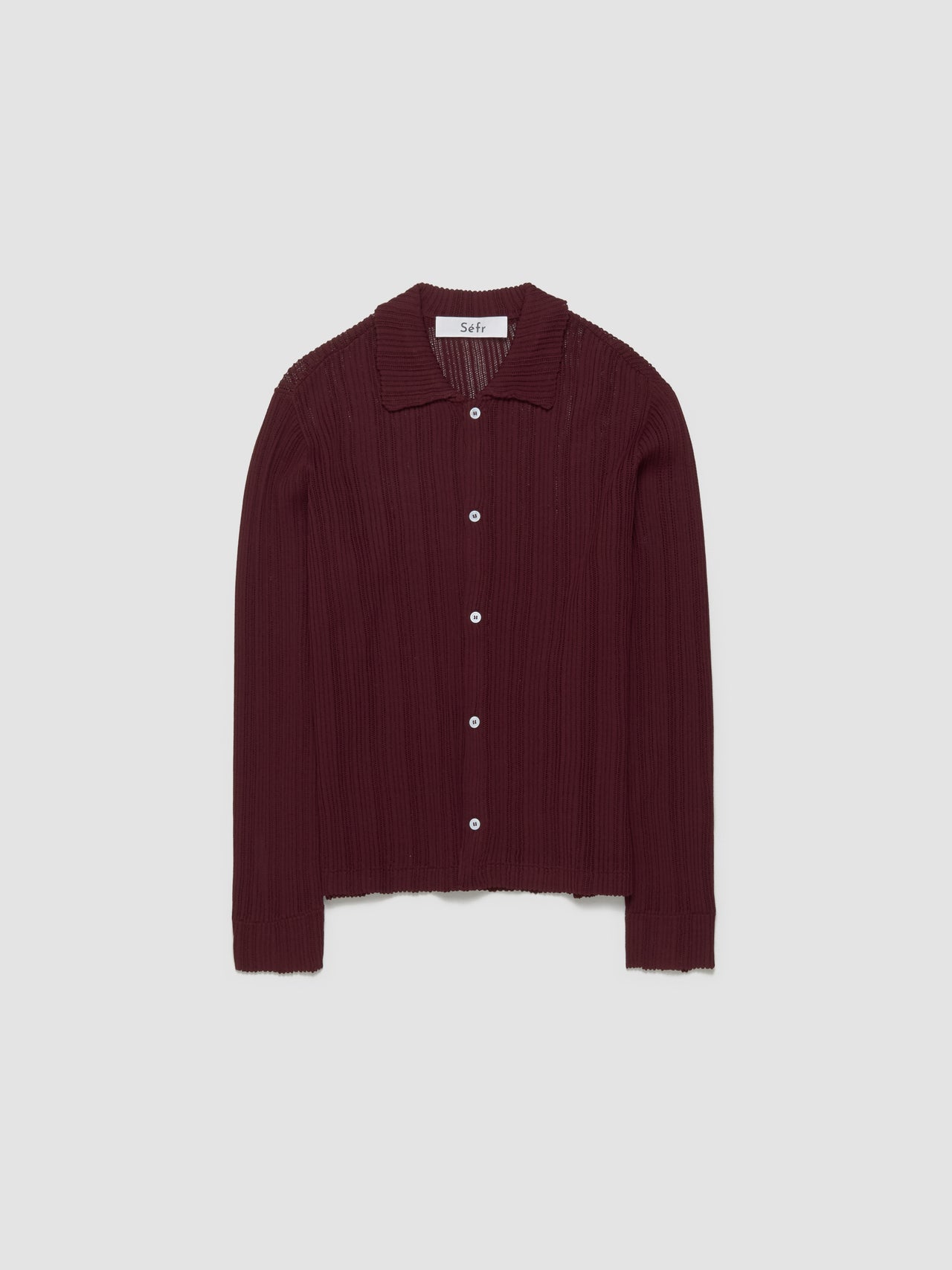 Jacques Shirt in Maroon Mesh