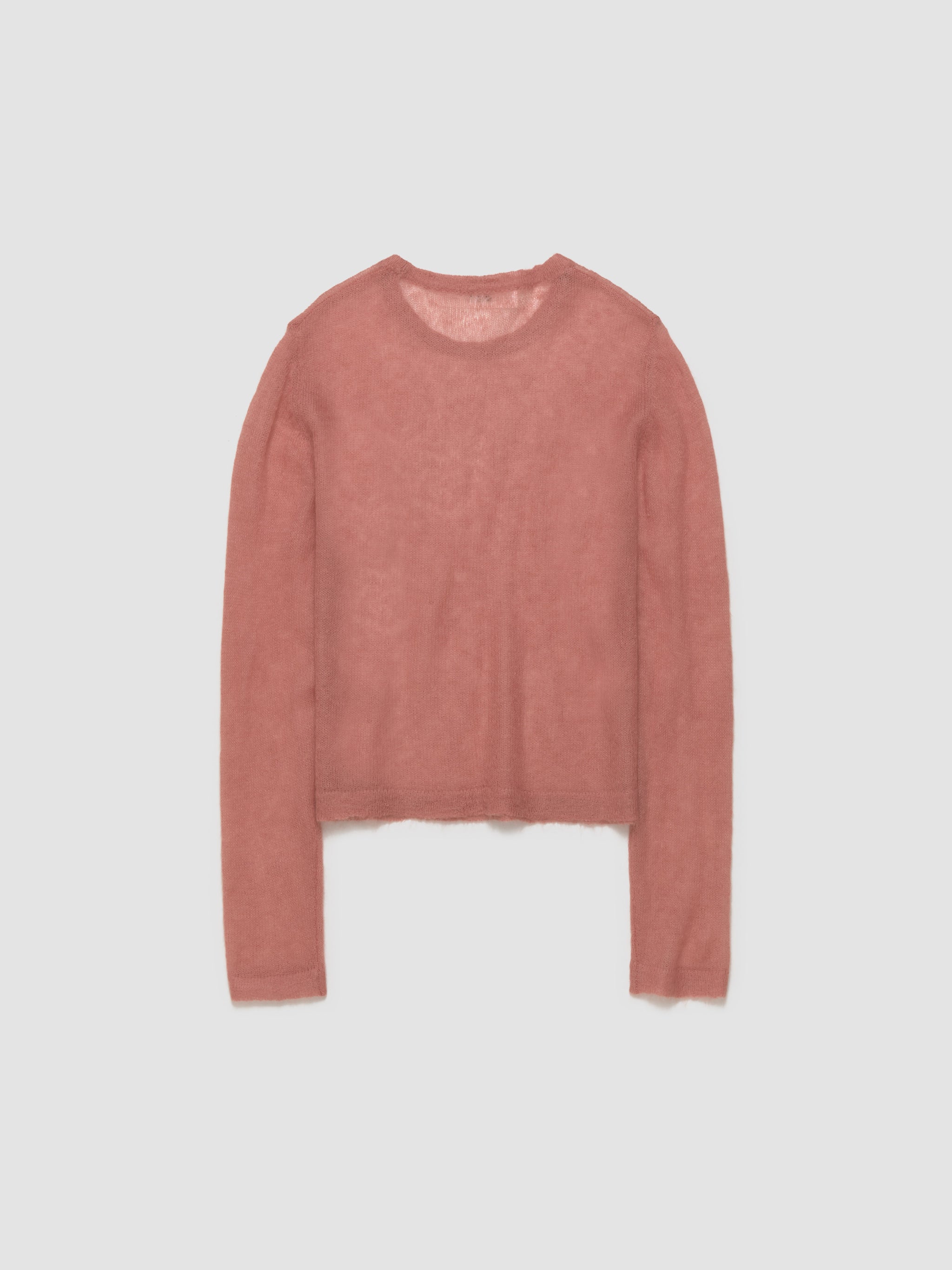 Les Sweater in Rose Sheer Mohair