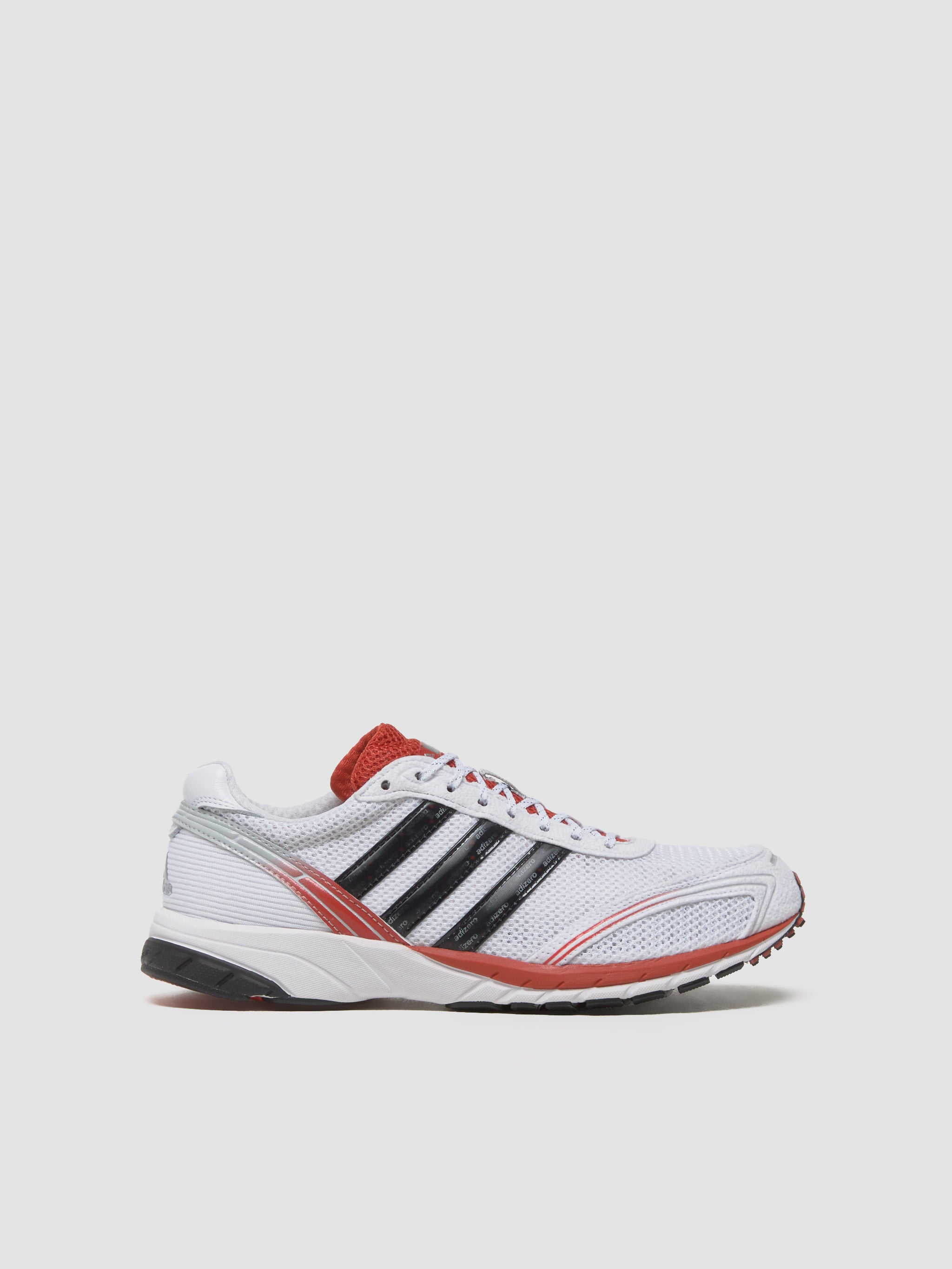 Adizero Adios OG Sneaker in White & Preloved Red