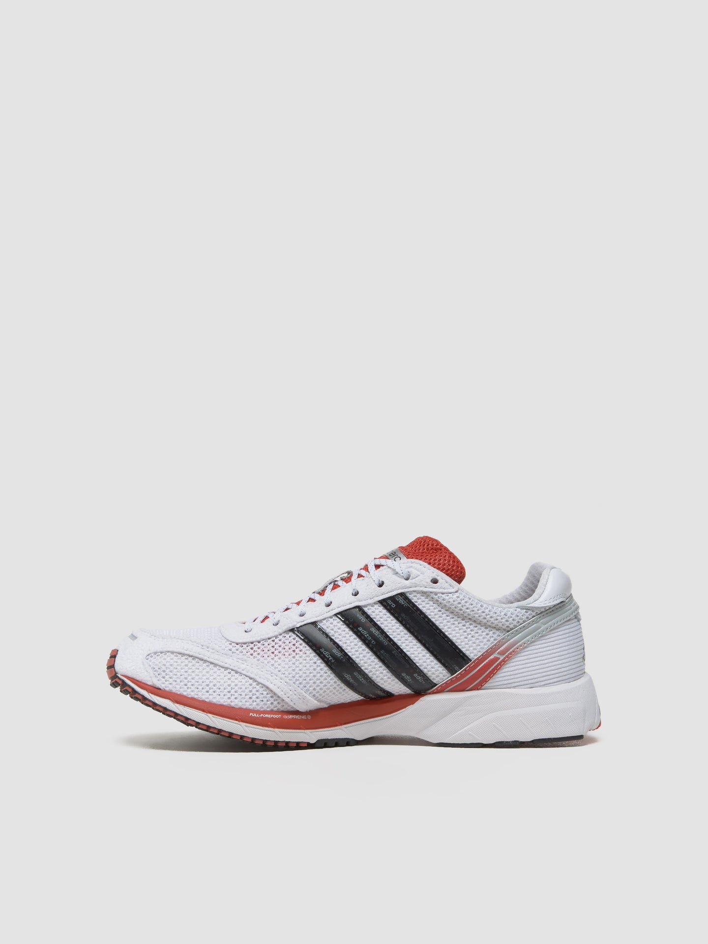 Adizero Adios OG Sneaker in White & Preloved Red