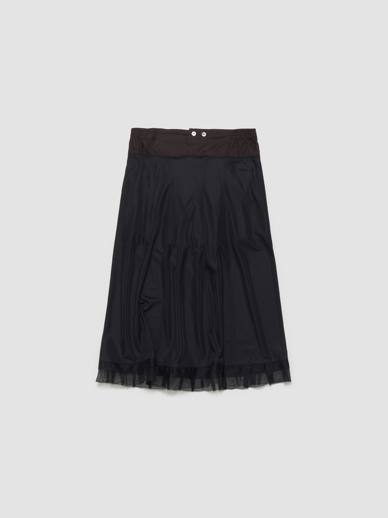 Midi Skirt in Black & Brown