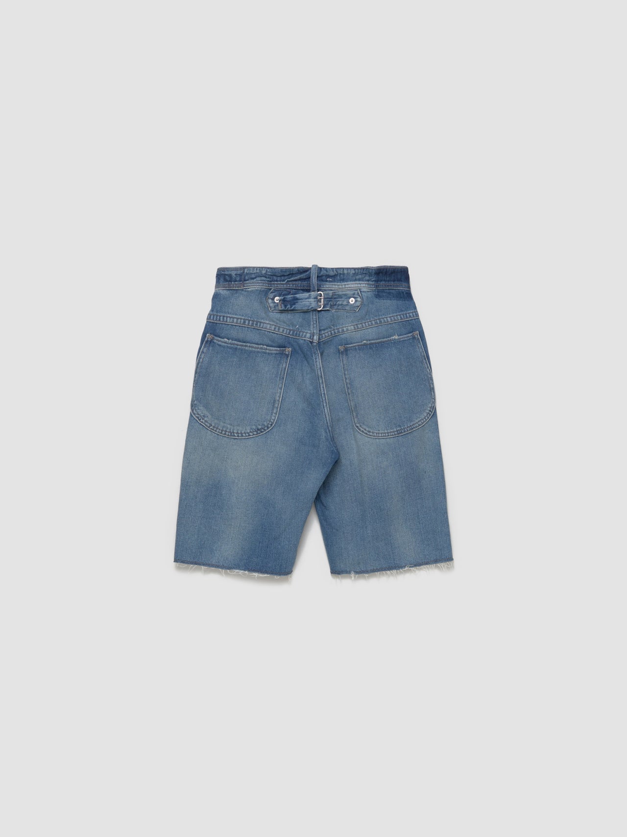 Denim Cut-Off Shorts in Light Blue