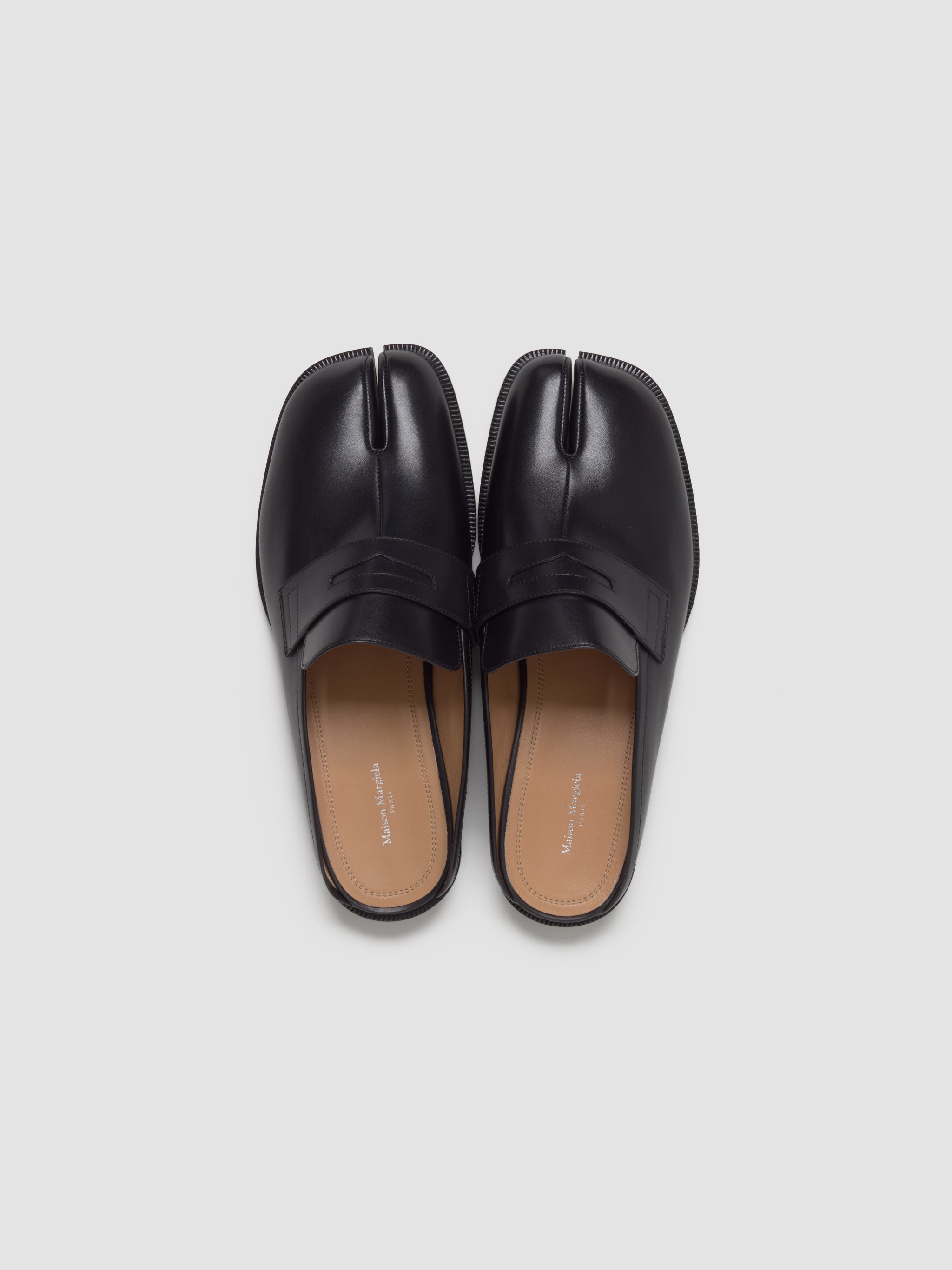 Tabi Loafer Mules in Black