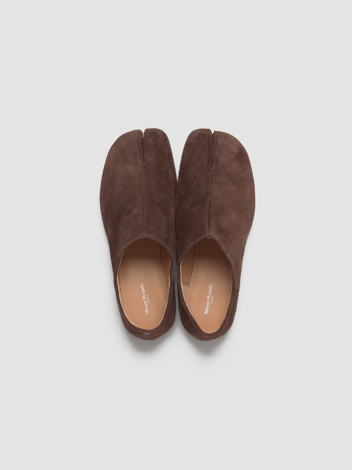 Tabi Babouche in Brown Suede