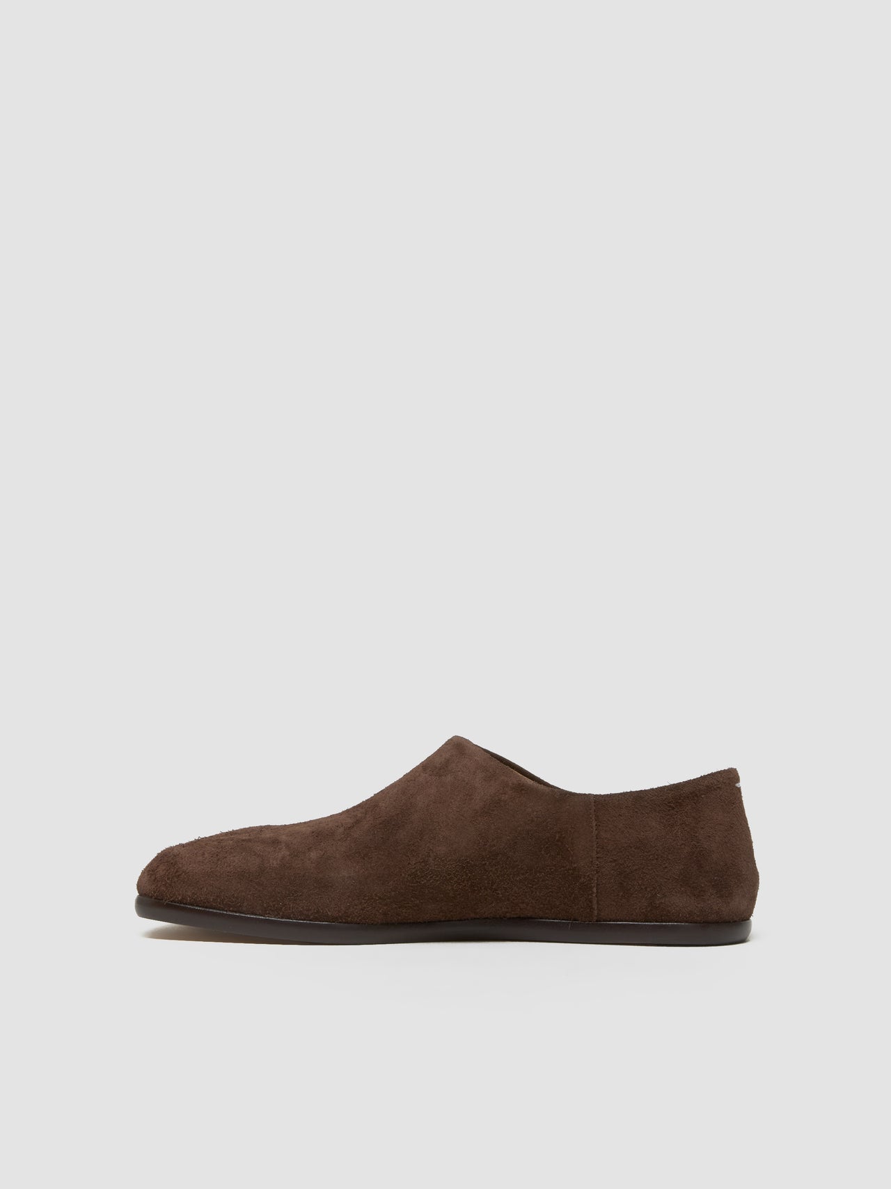 Tabi Babouche in Brown Suede