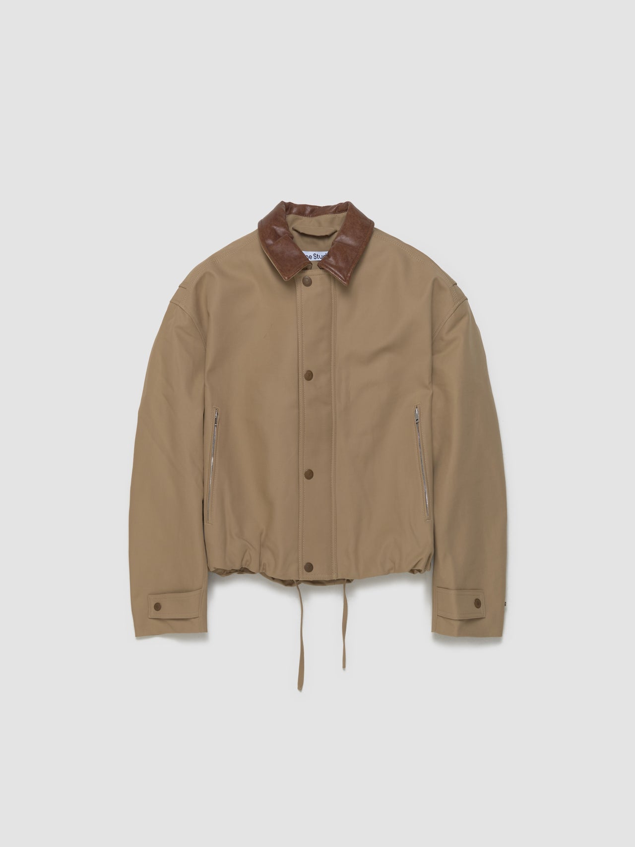 Twill Jacket in Khaki Beige