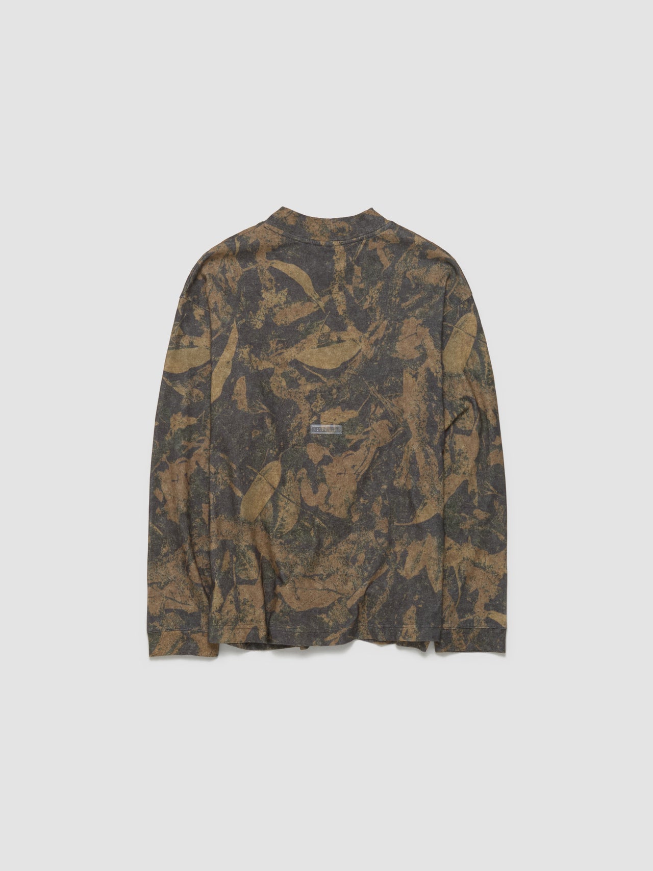 Crew Neck Sweater in Mud Brown Camo