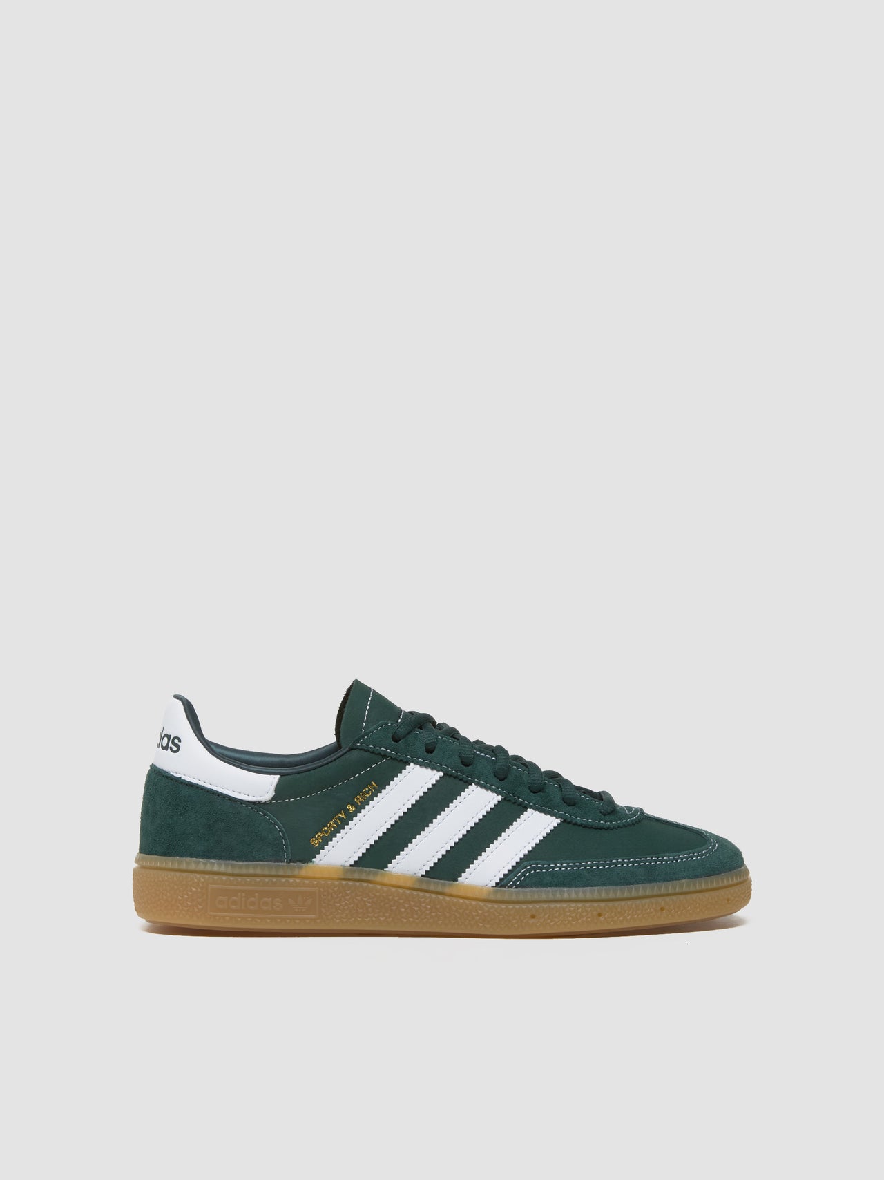 x Sporty & Rich Handball Spezial Sneaker in Dark Green & White