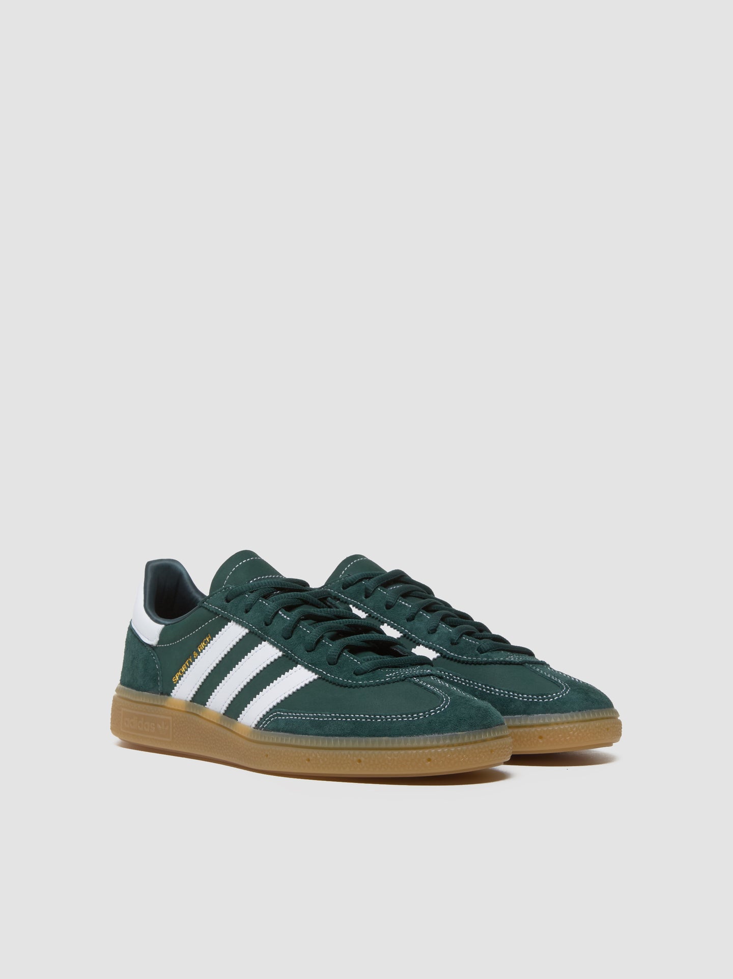 x Sporty & Rich Handball Spezial Sneaker in Dark Green & White