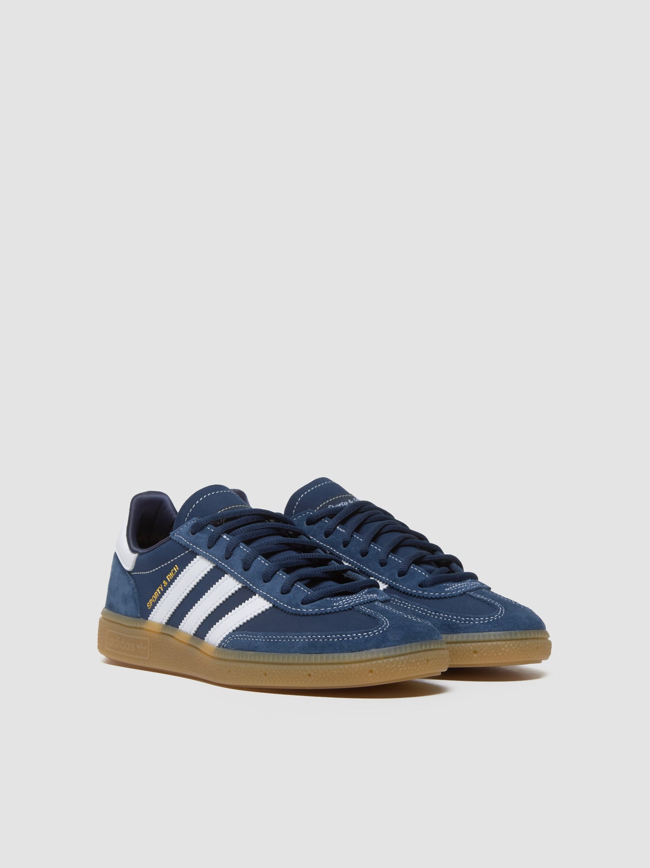 x Sporty & Rich Handball Spezial Sneaker in Night Indigo & White