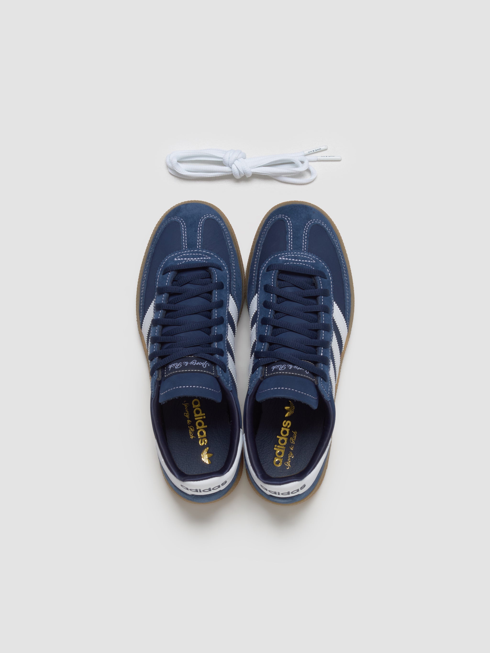 x Sporty & Rich Handball Spezial Sneaker in Night Indigo & White