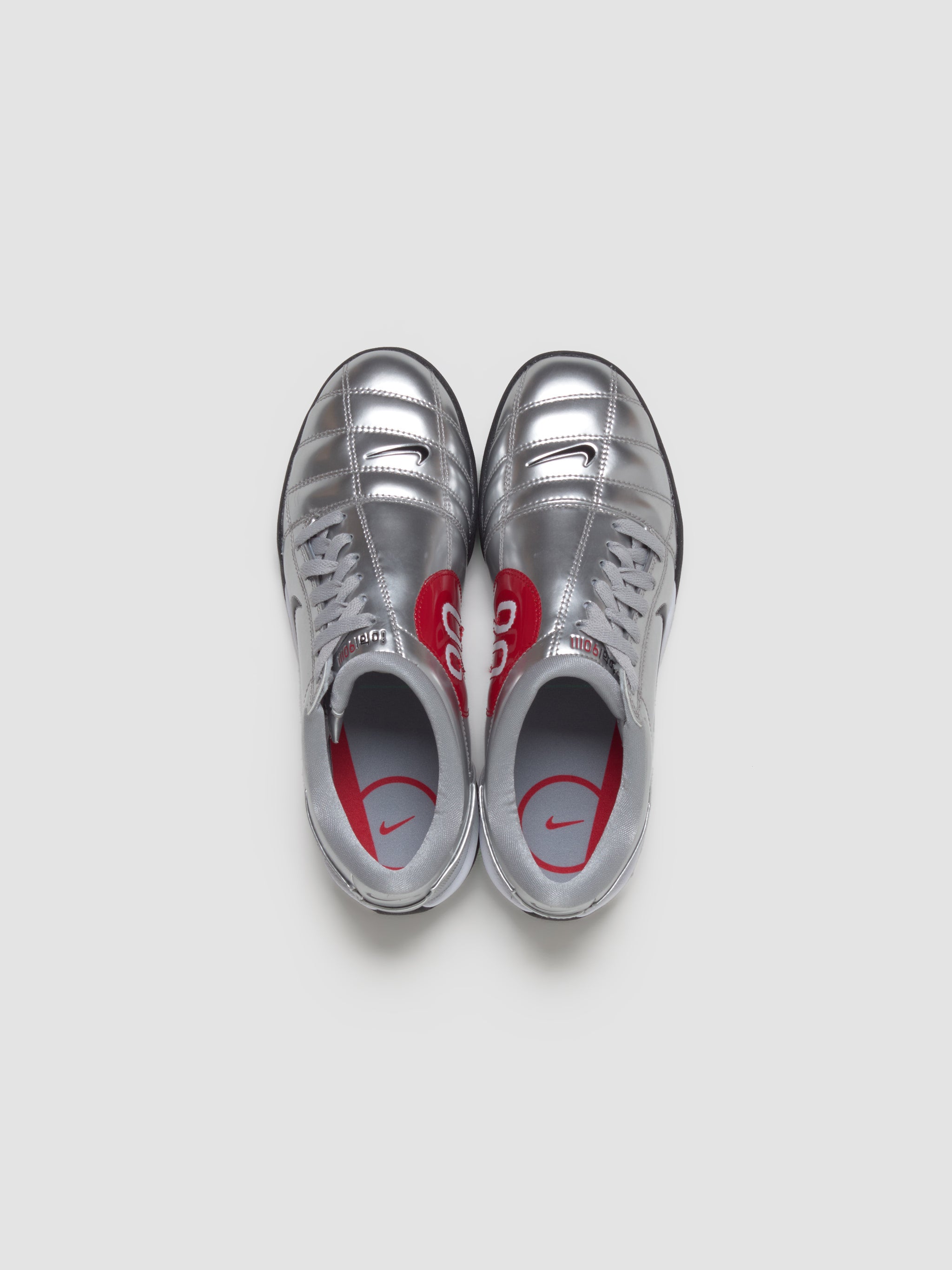 Total 90 SP Sneaker in Metallic Silver & University Red