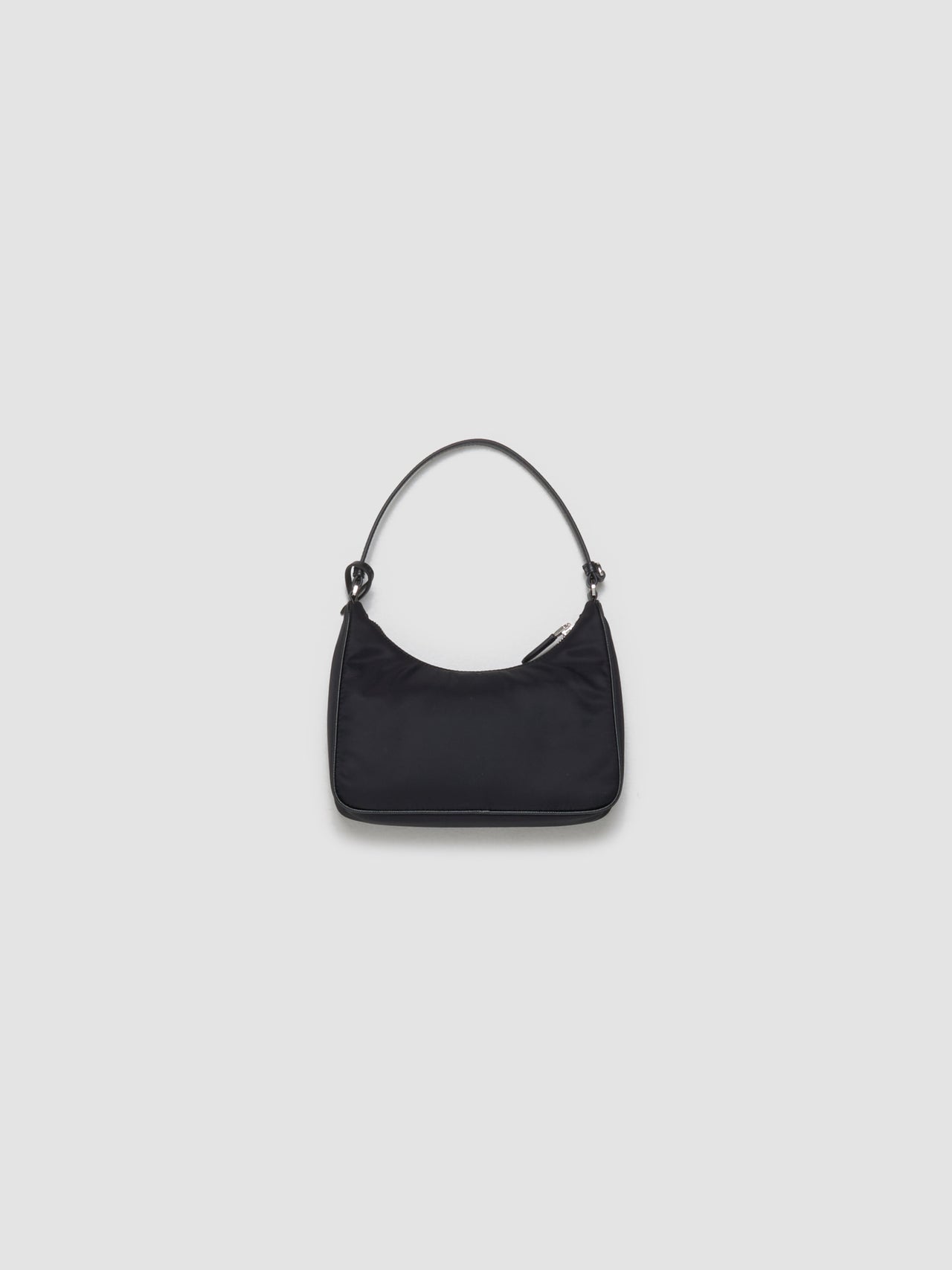 Re-Edition 2005 Re-Nylon and Saffiano Mini Bag in Black