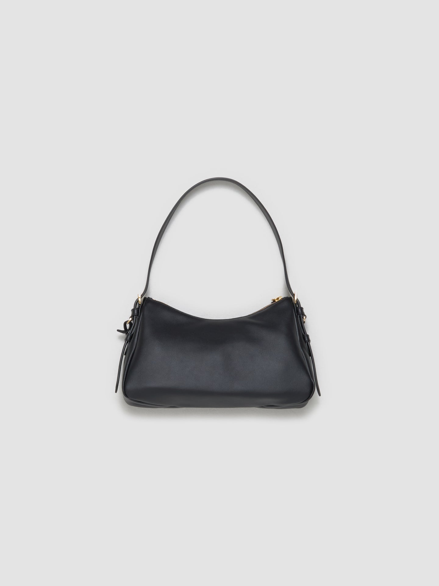 Aimée Medium Leather Shoulder Bag in Black