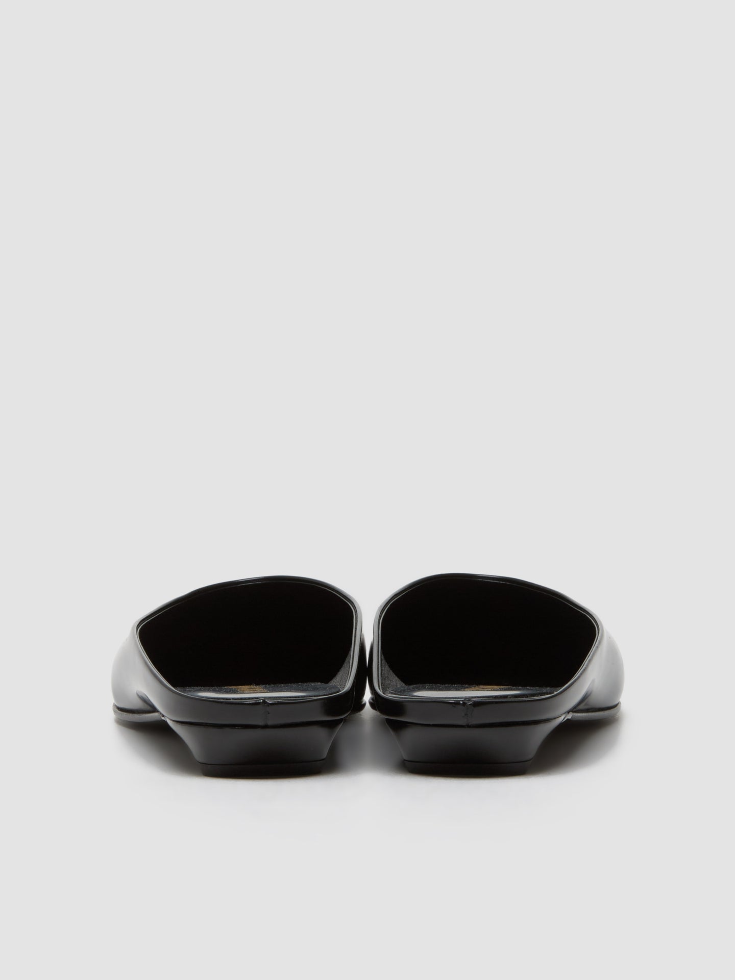 Leather Mules in Black