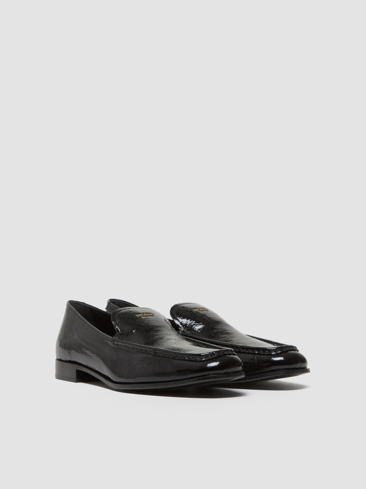 Naplak Patent Leather Loafers in Black