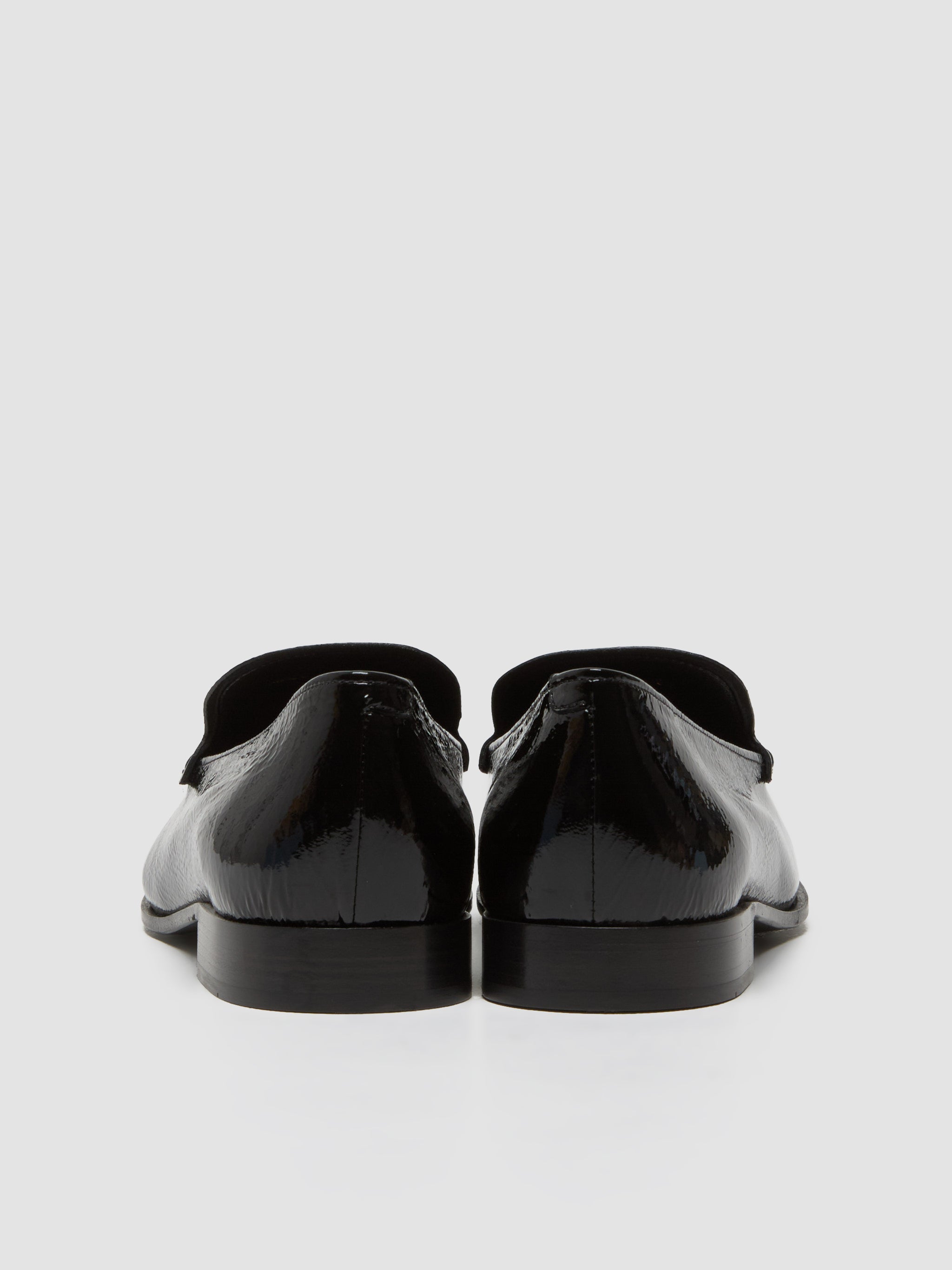 Naplak Patent Leather Loafers in Black