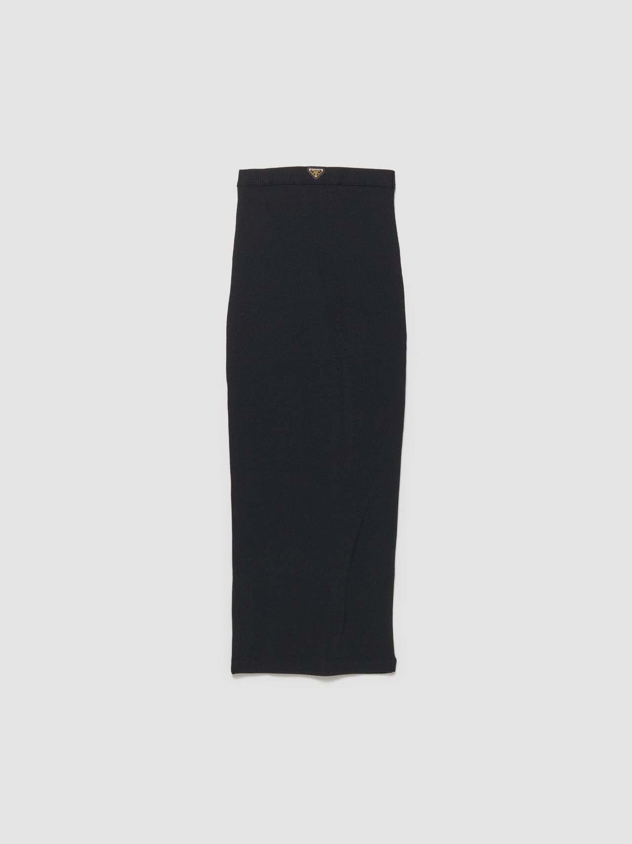 Ribbed Jersey  Skirt in Black