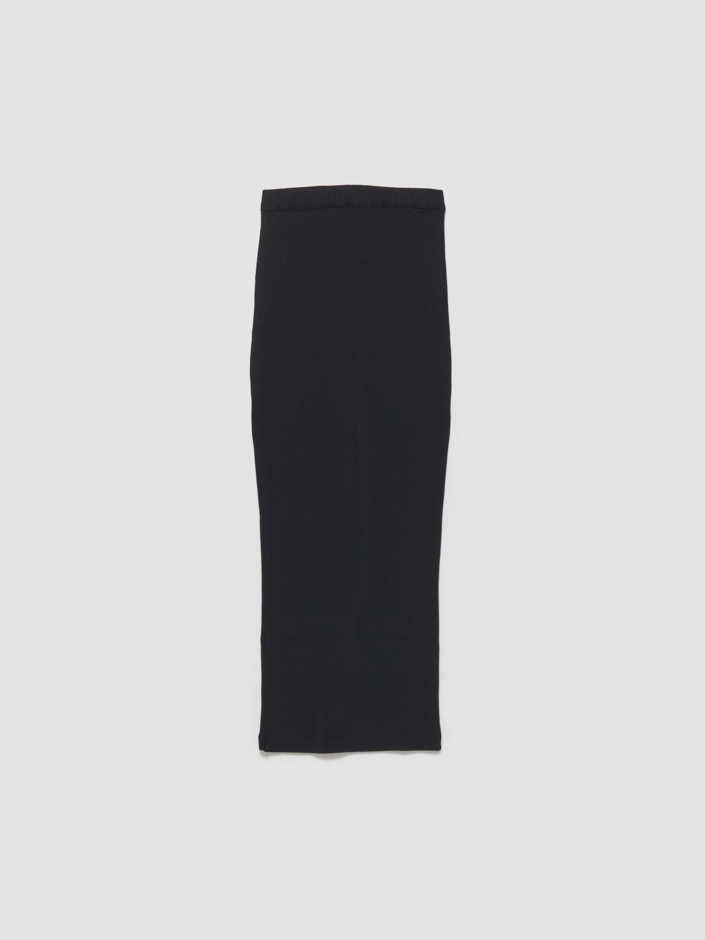 Ribbed Jersey  Skirt in Black