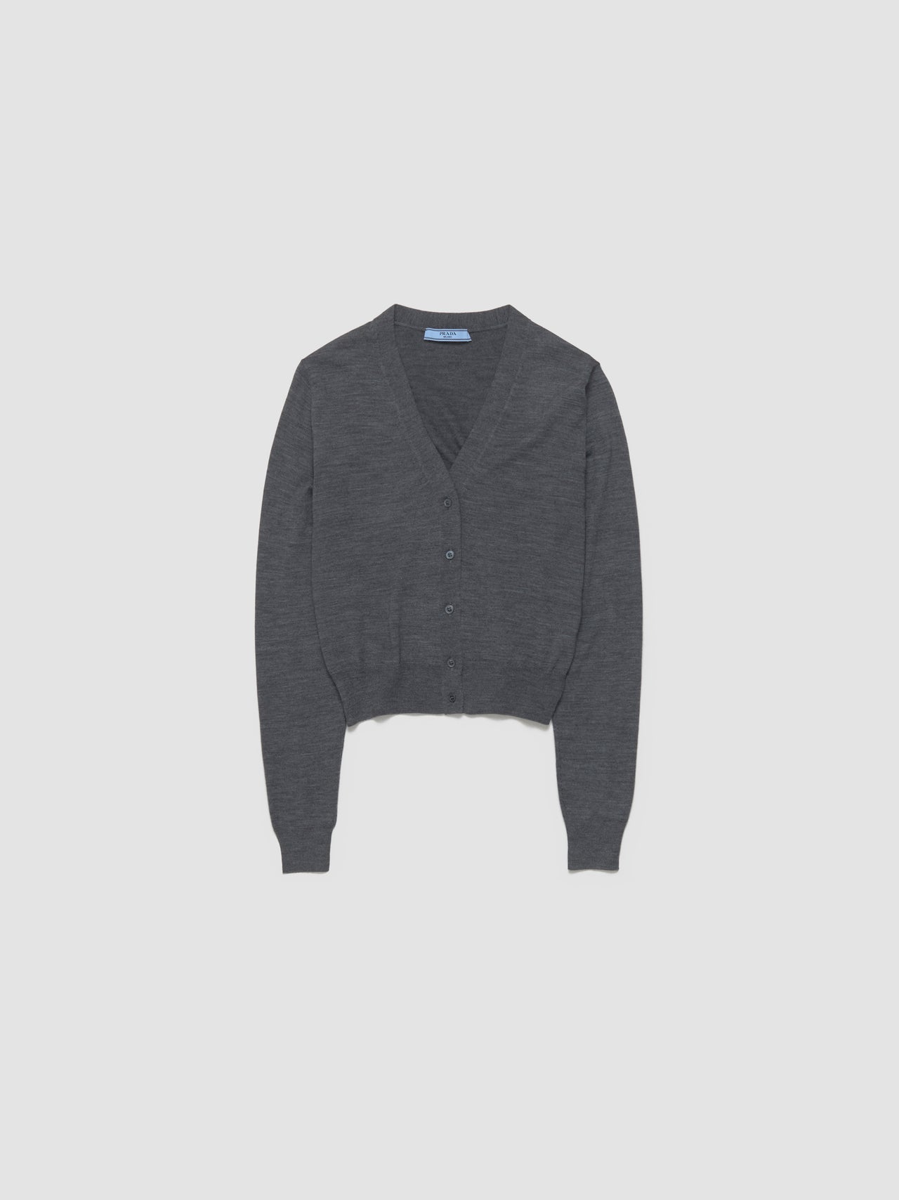 Wool Cardigan in Slate Gray