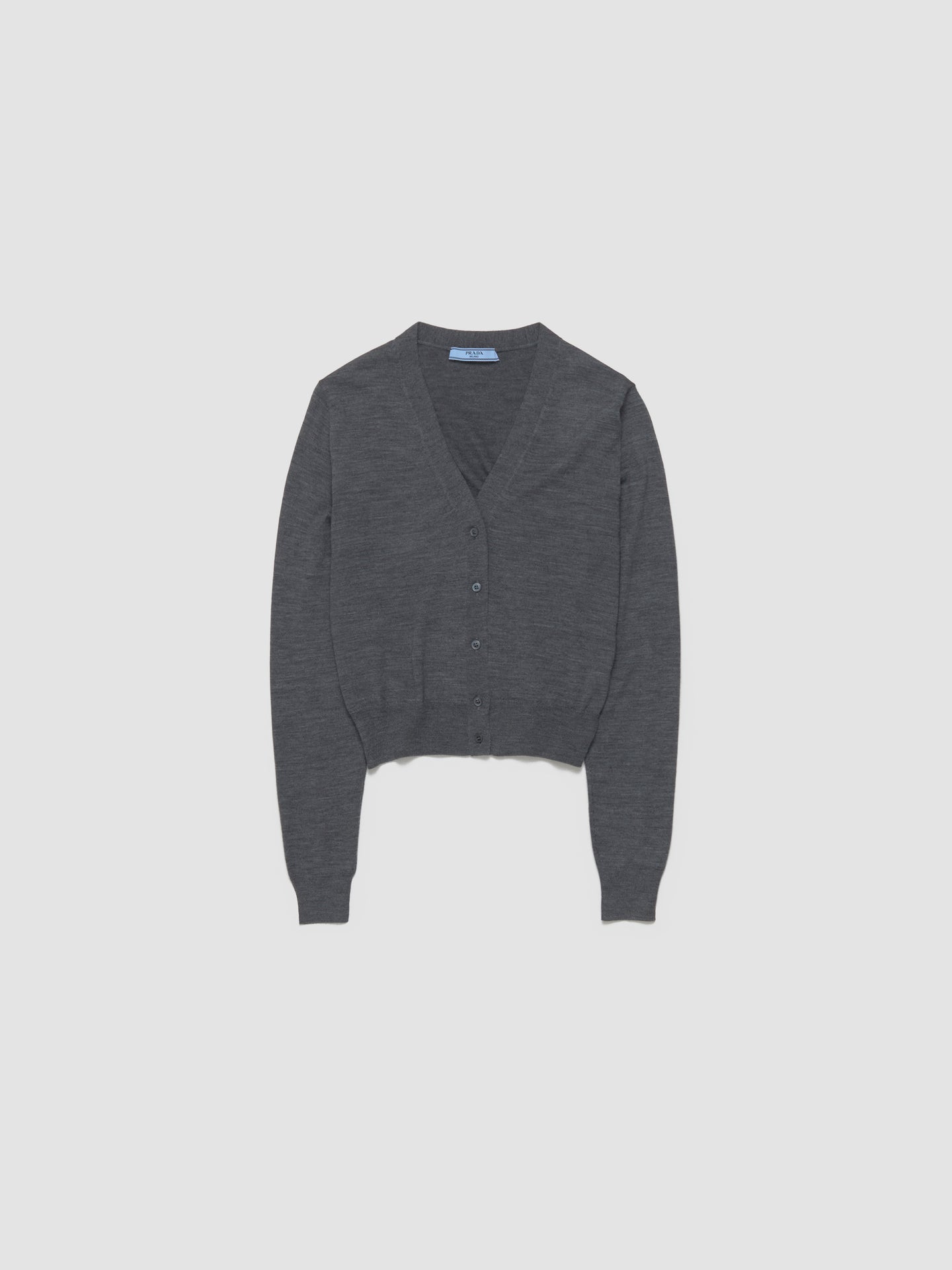 Wool Cardigan in Slate Gray