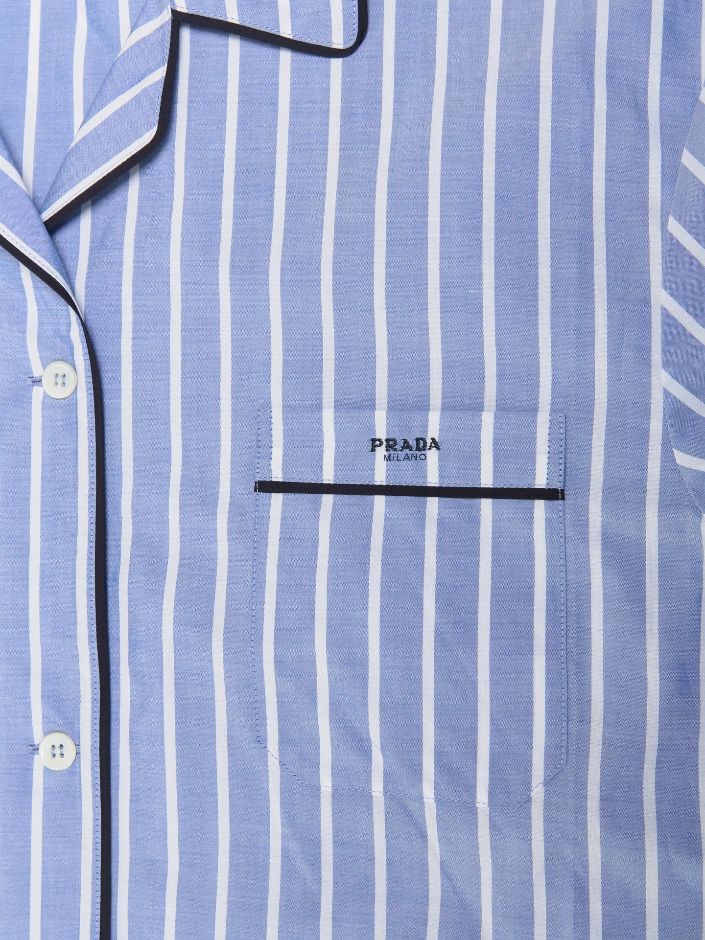 Striped Chambray Shirt in Sapphire Blue