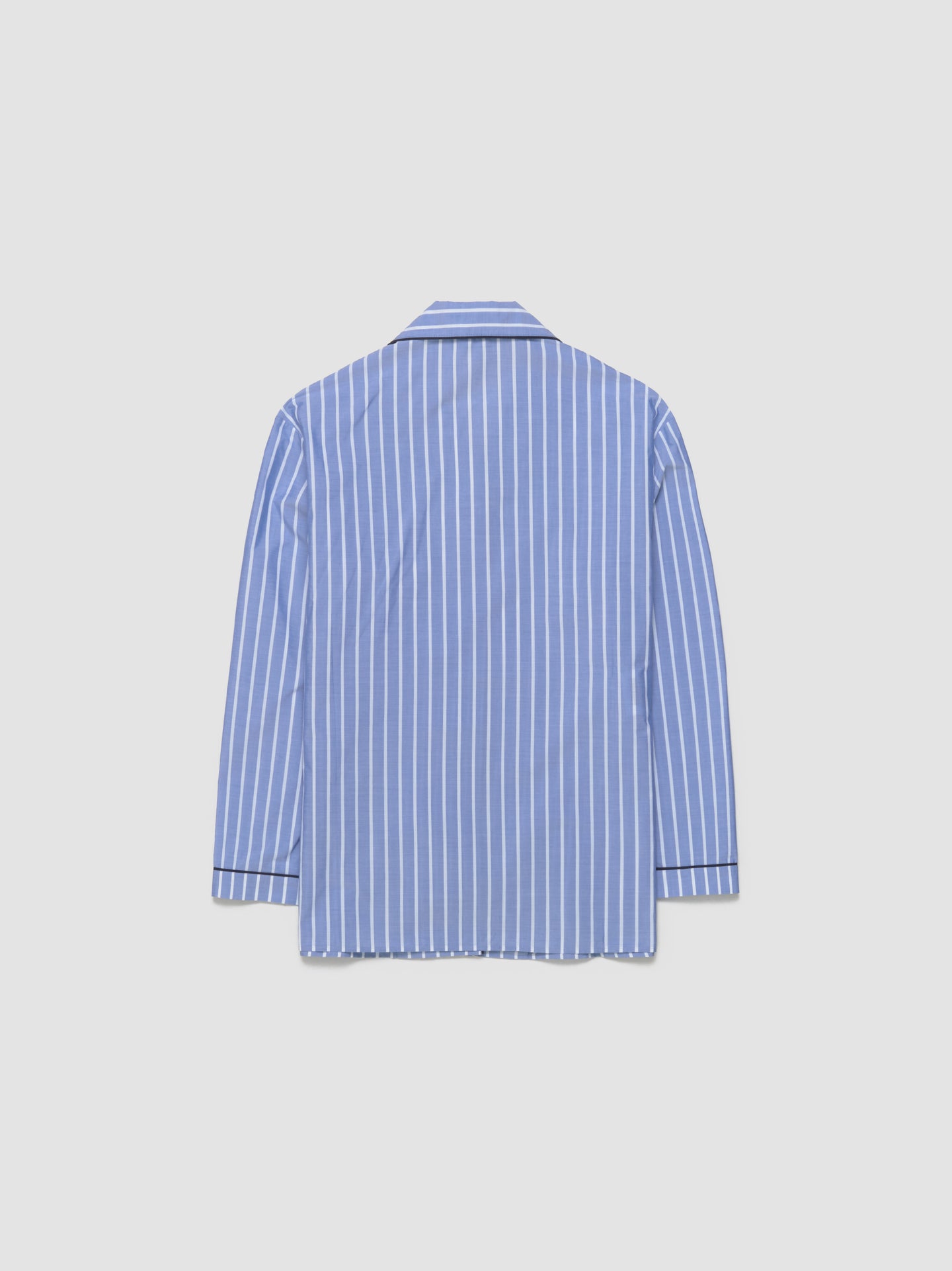 Striped Chambray Shirt in Sapphire Blue