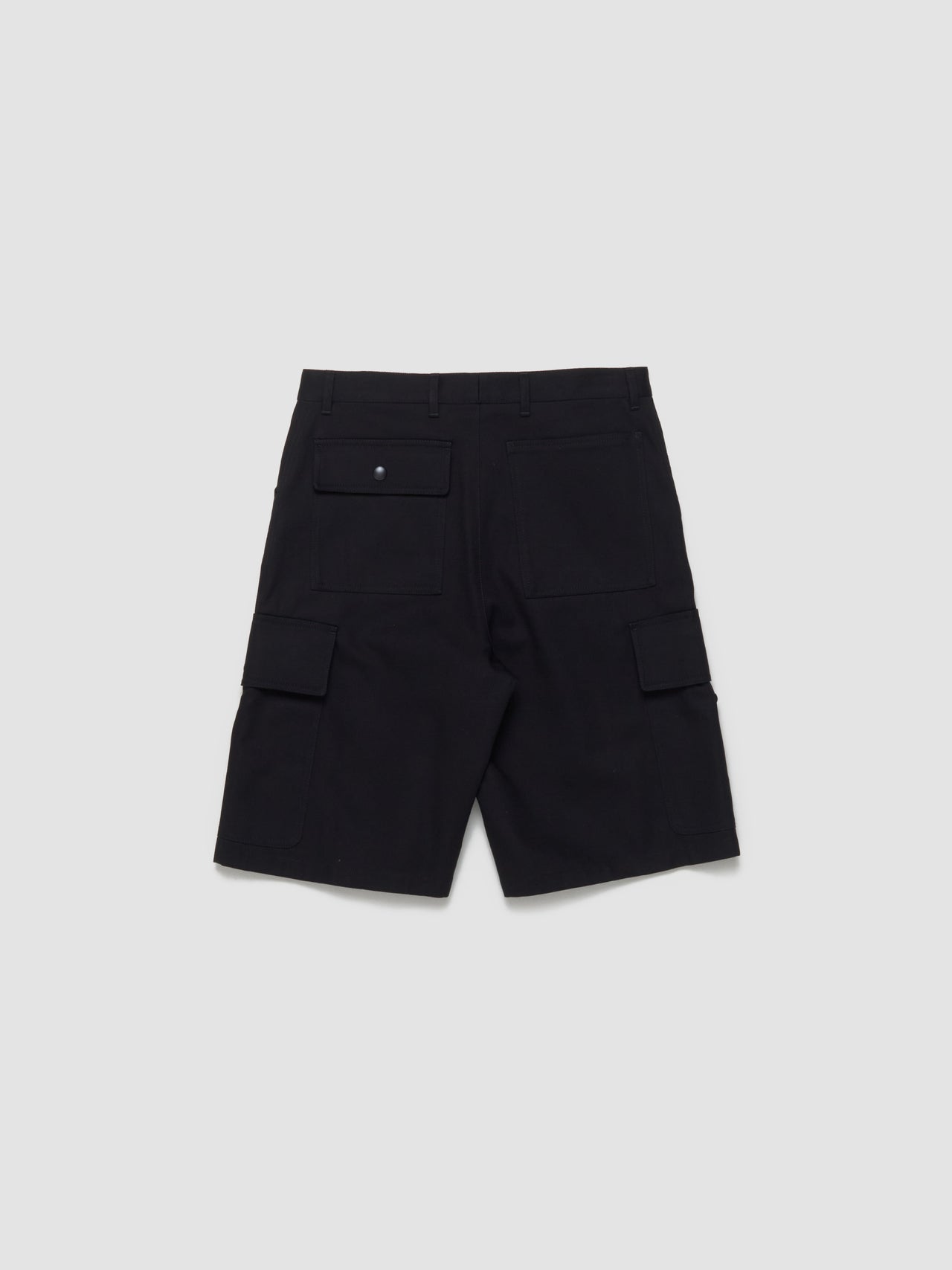 Cotton Bermuda Shorts in Black