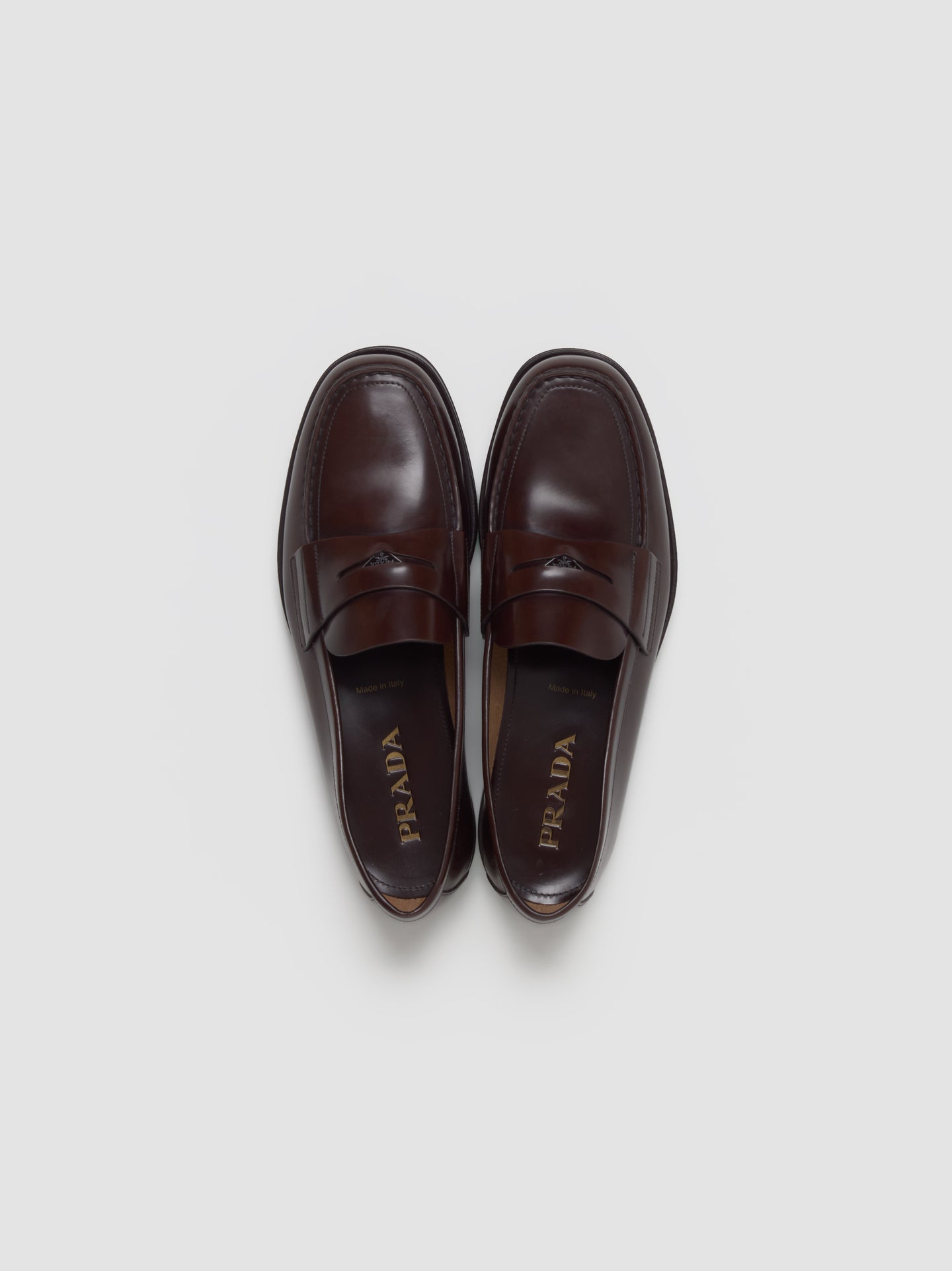 Brushed Leather Loafers in Sienna