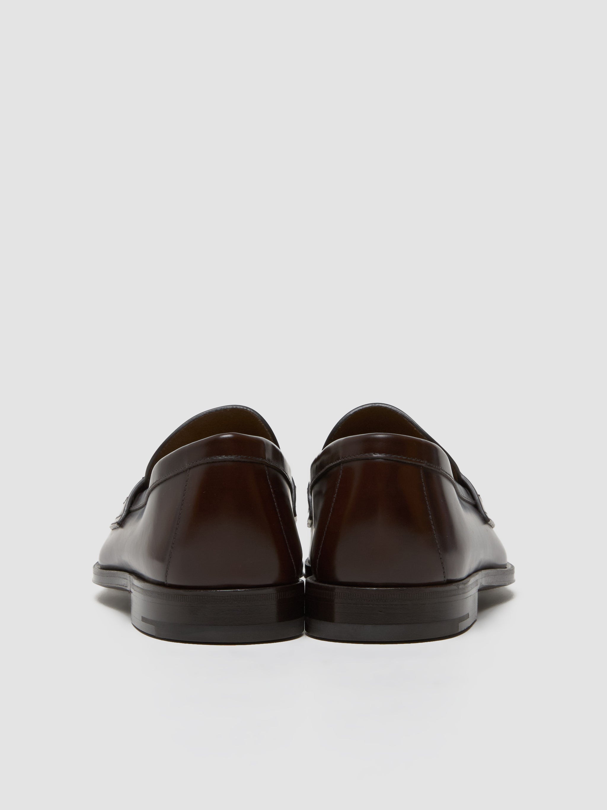 Brushed Leather Loafers in Sienna