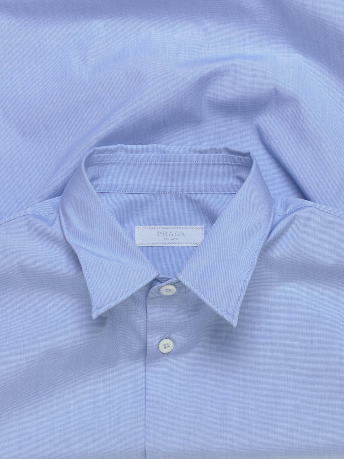 Twisted Hem Shirt in Light Blue