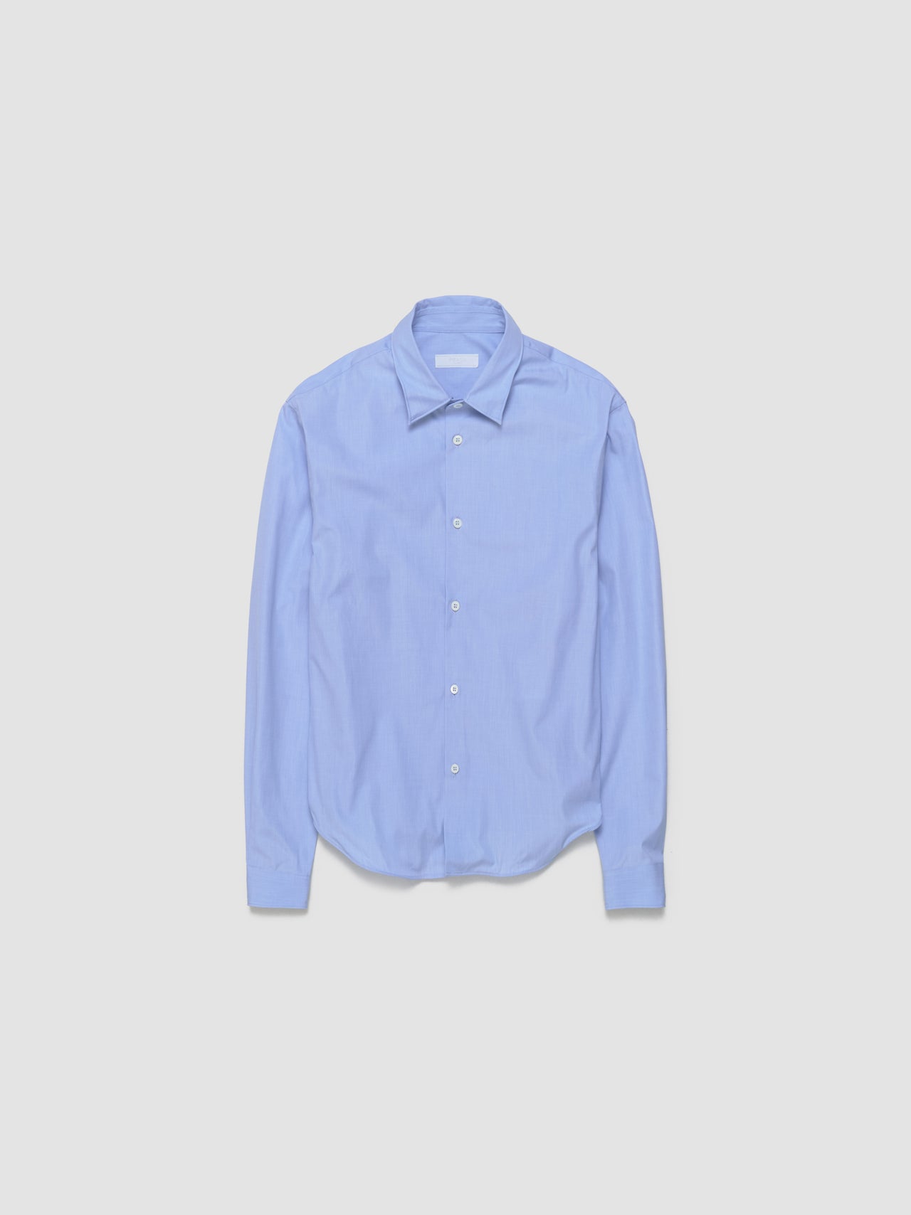 Twisted Hem Shirt in Light Blue