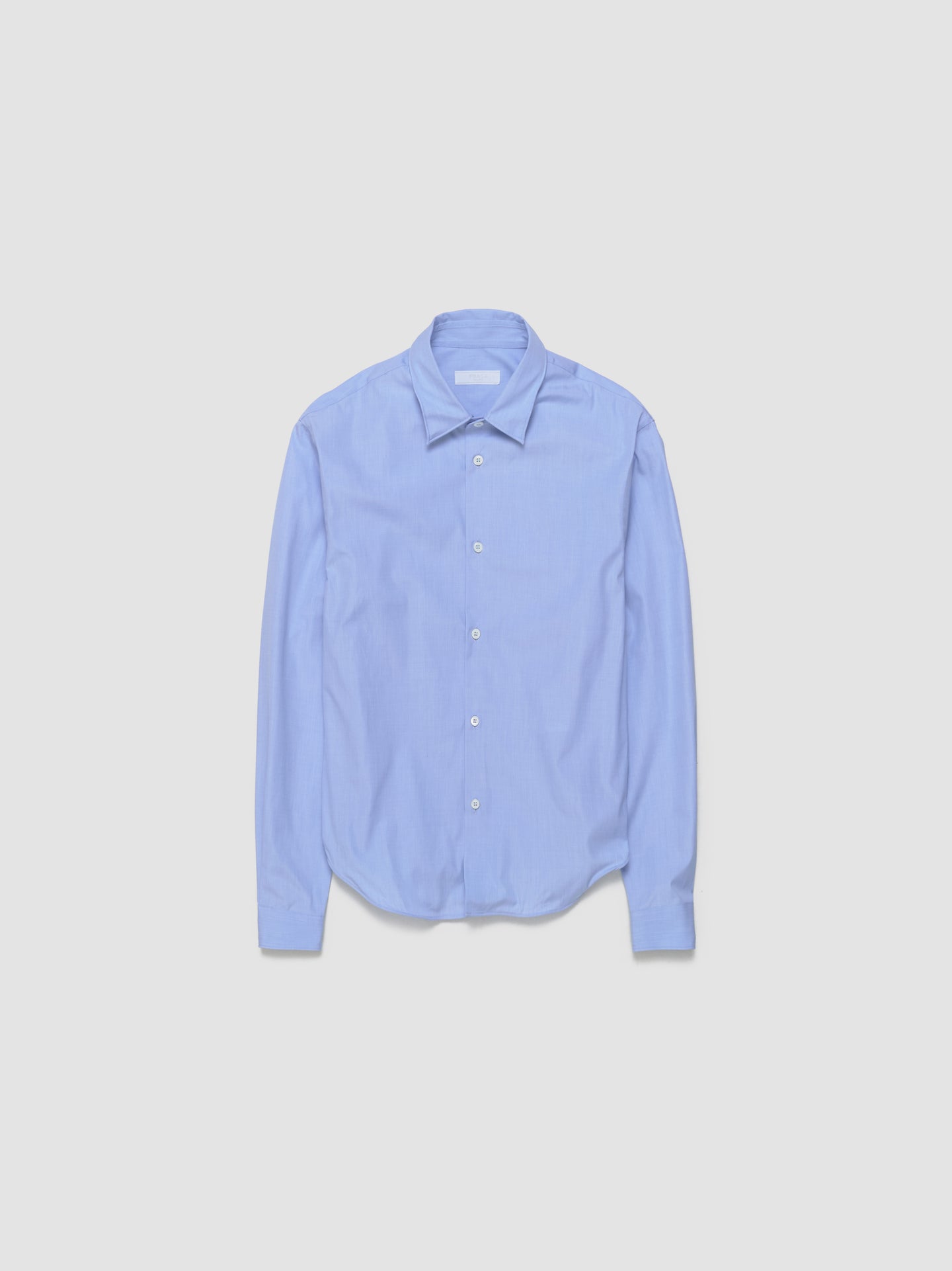 Twisted Hem Shirt in Light Blue