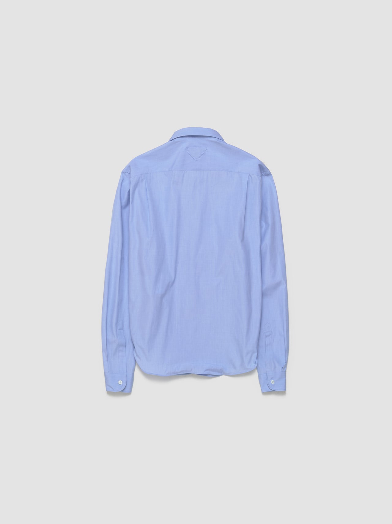 Twisted Hem Shirt in Light Blue