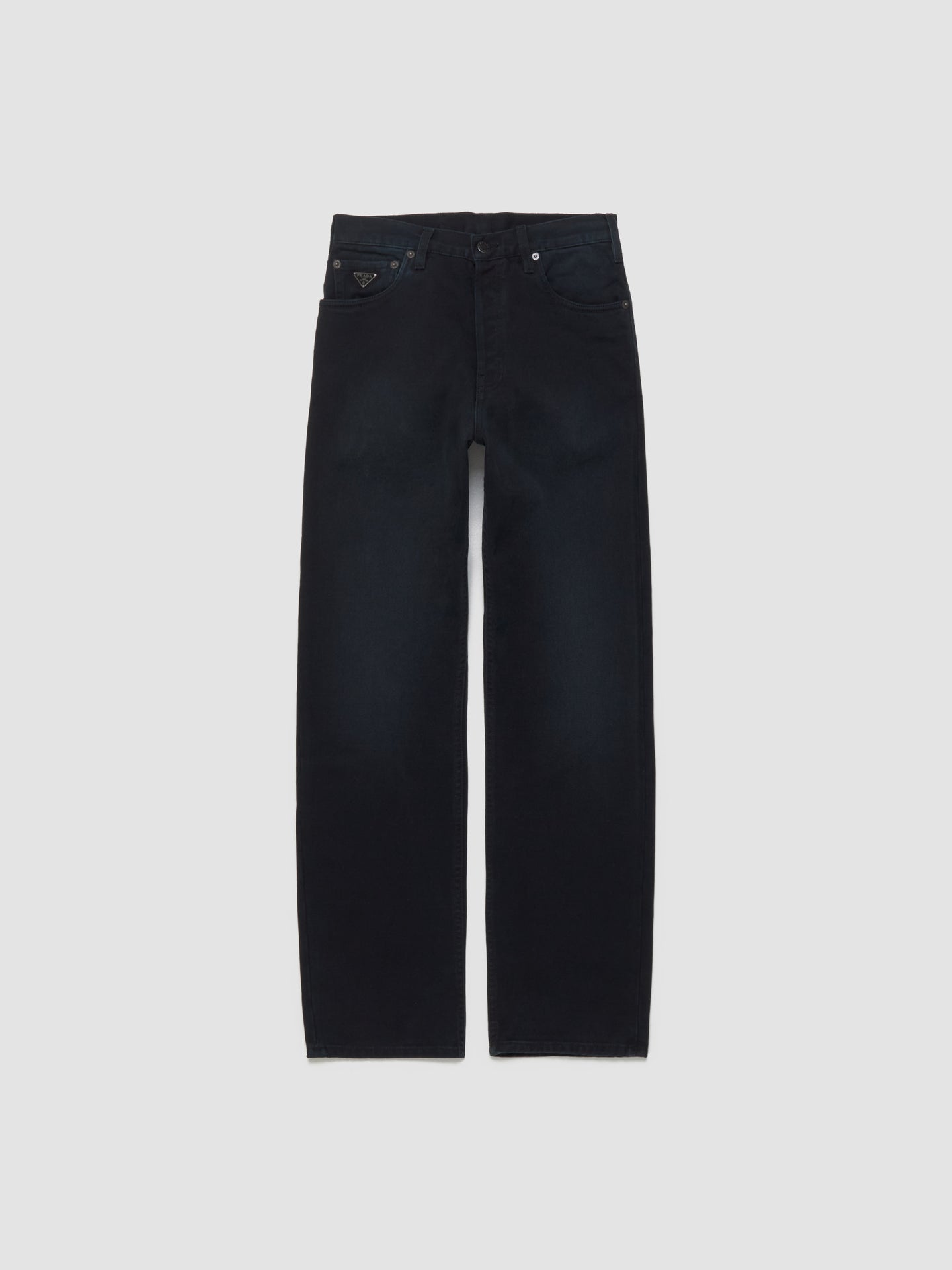 Denim Cotton Pants in Black