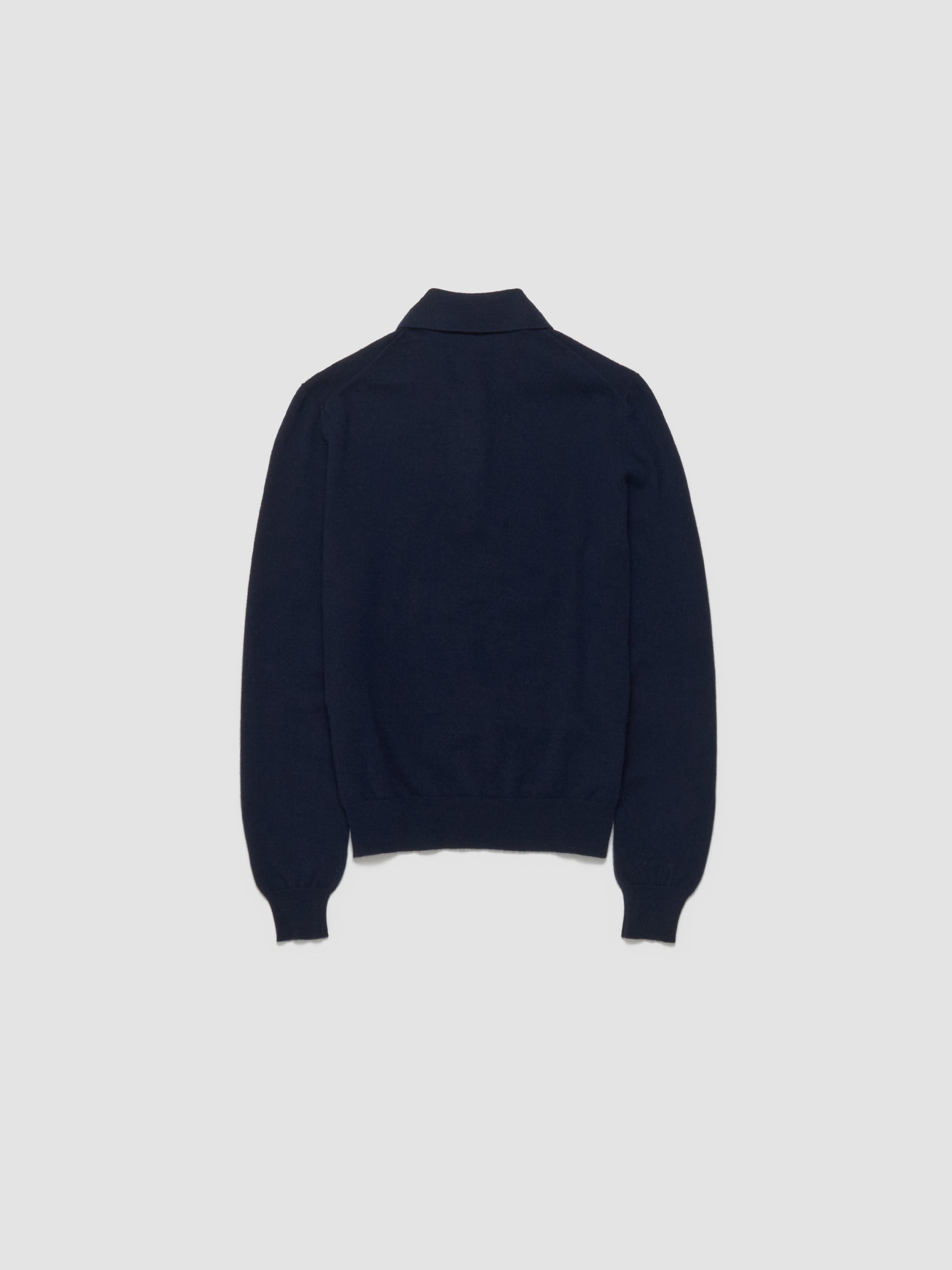 Cashmere Polo Sweater in Blue