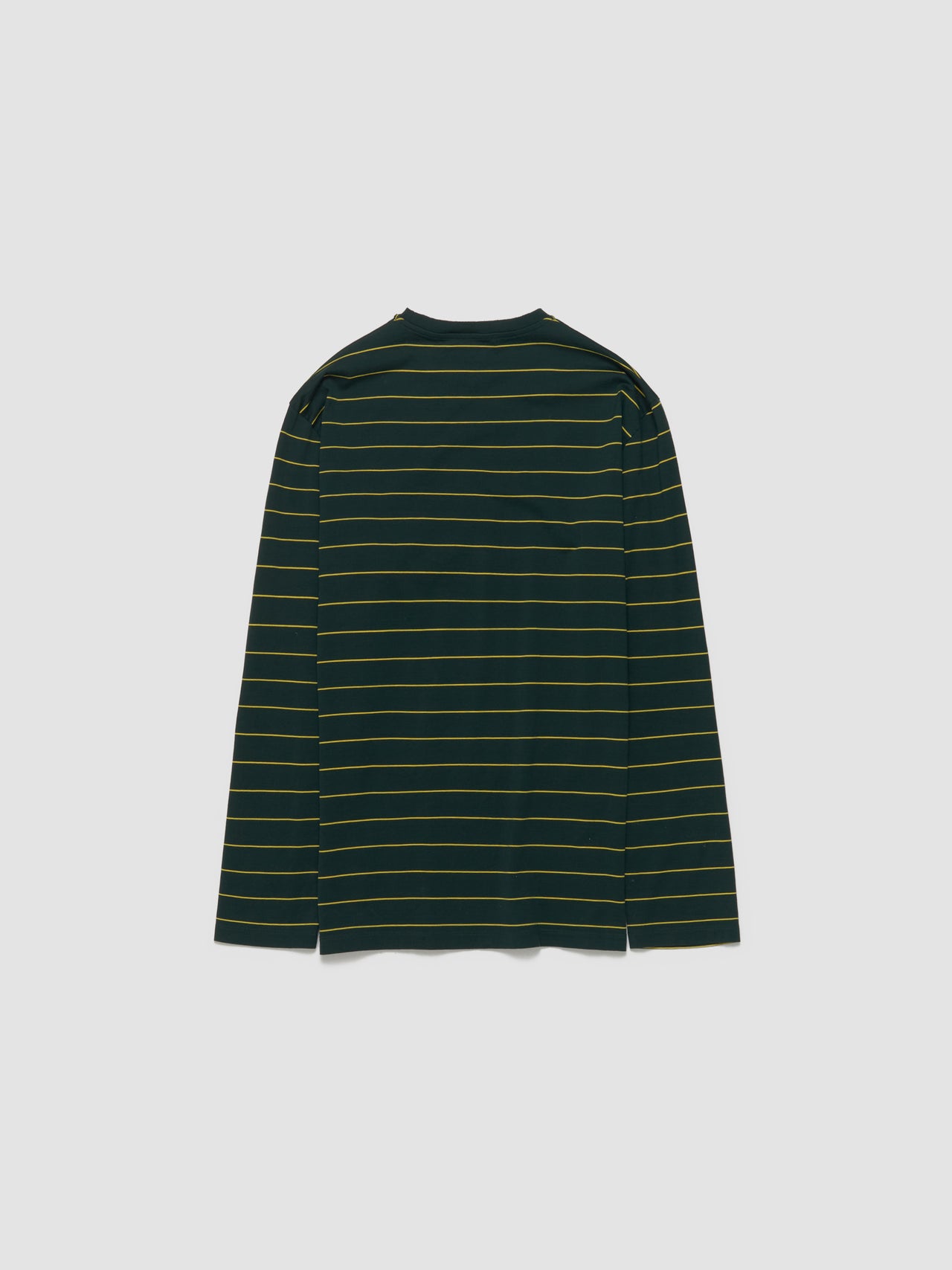 Striped Long Sleeve T-Shirt in Green & Yellow