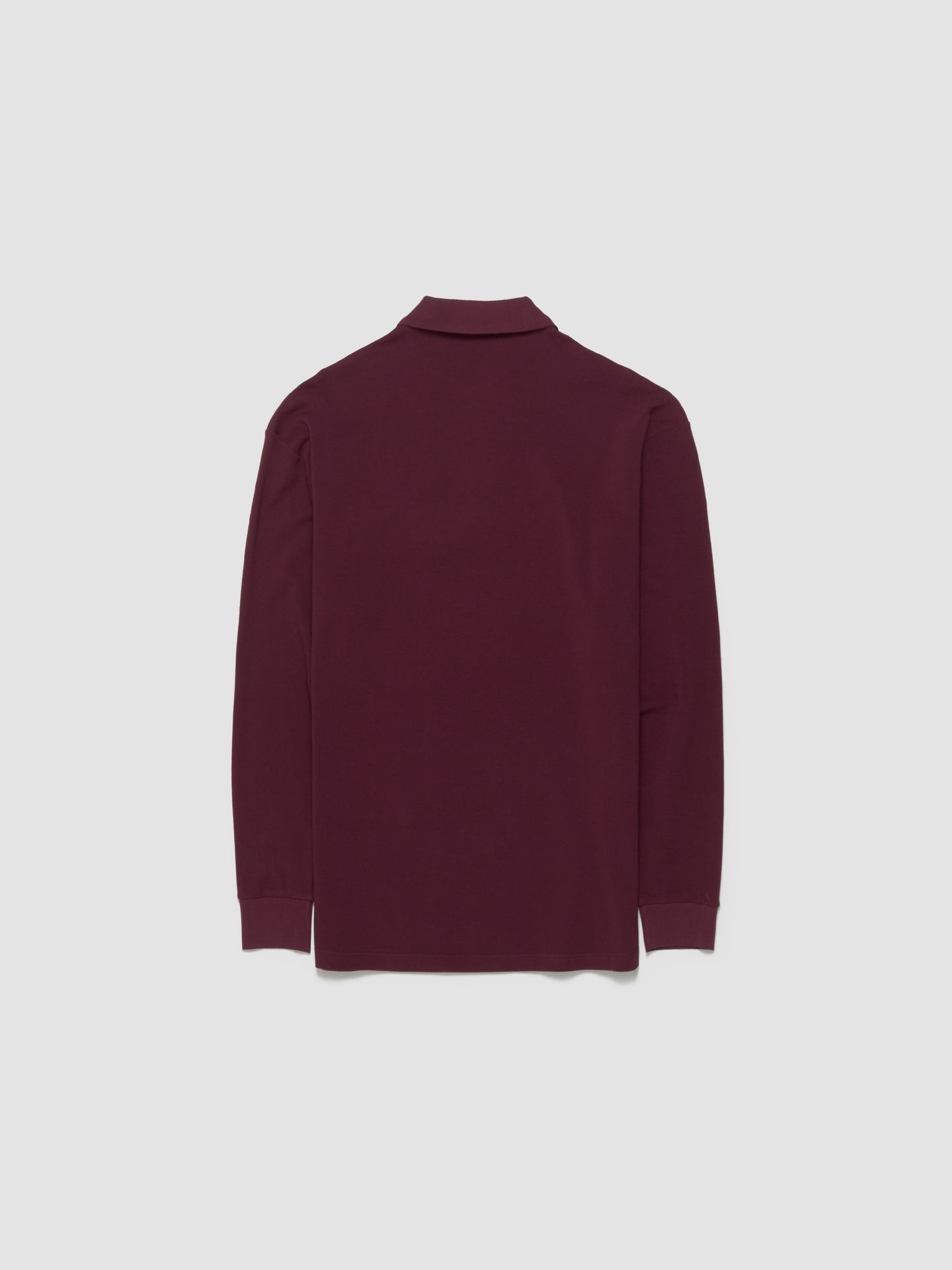 Cotton Piqué Polo Shirt in Burgundy