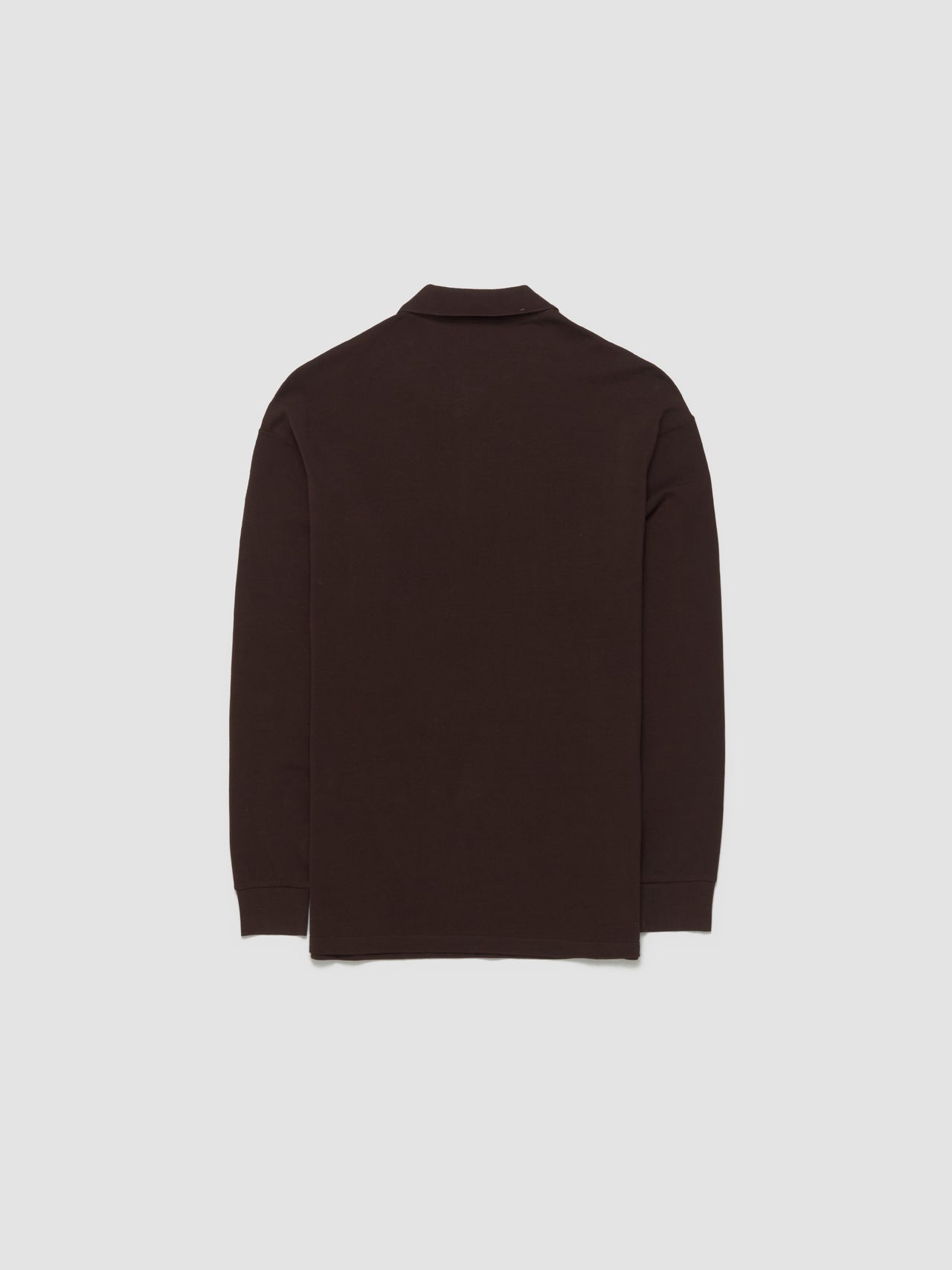 Cotton Piqué Polo Shirt in Brown