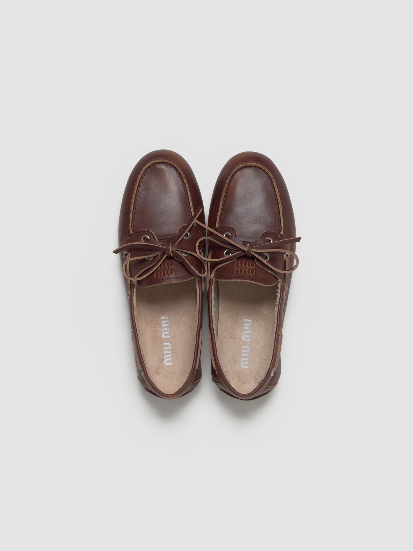 Unlined Bleached Loafers in Brown