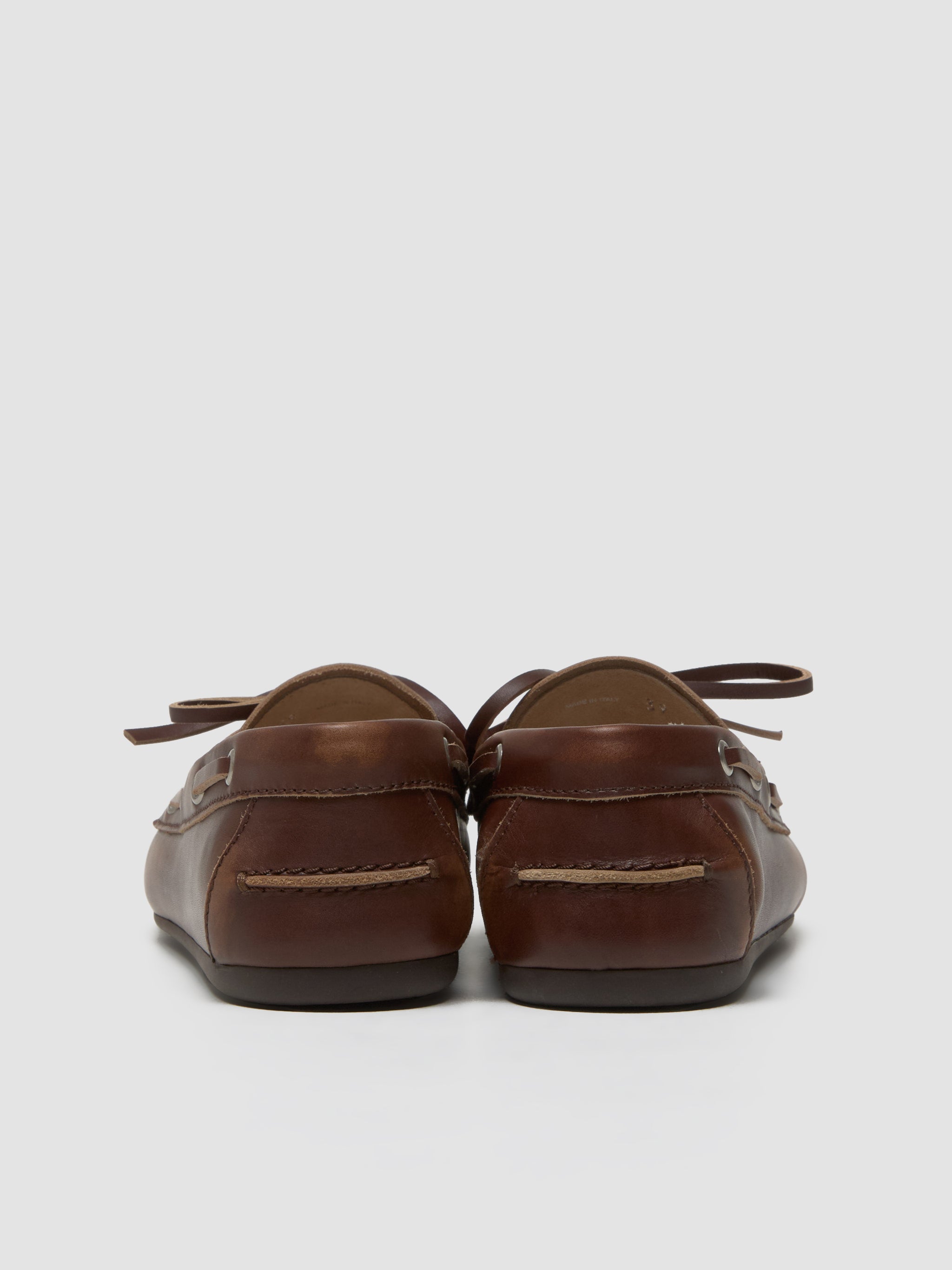 Unlined Bleached Loafers in Brown