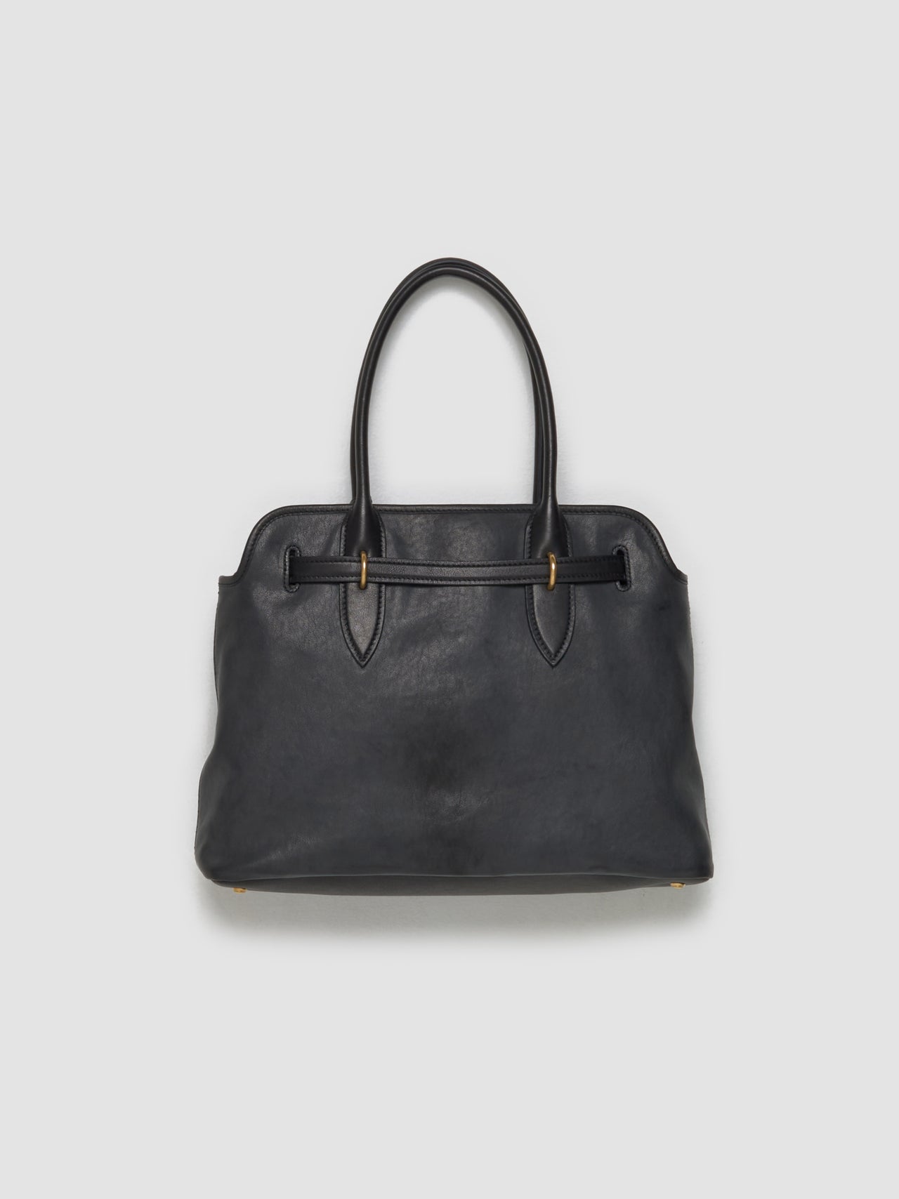 Aventure Nappa Leather Handbag in Black