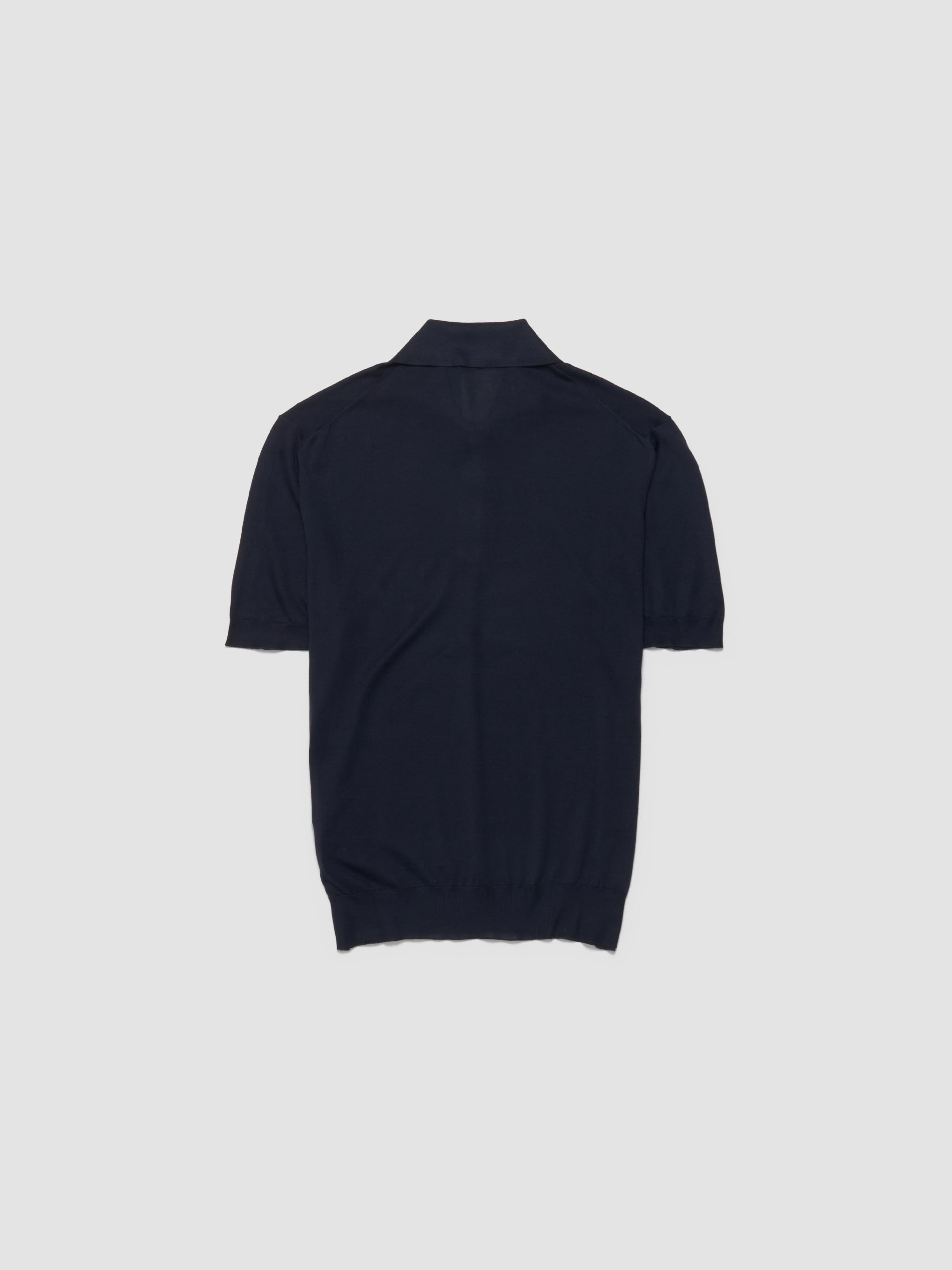 Silk Polo in Blue