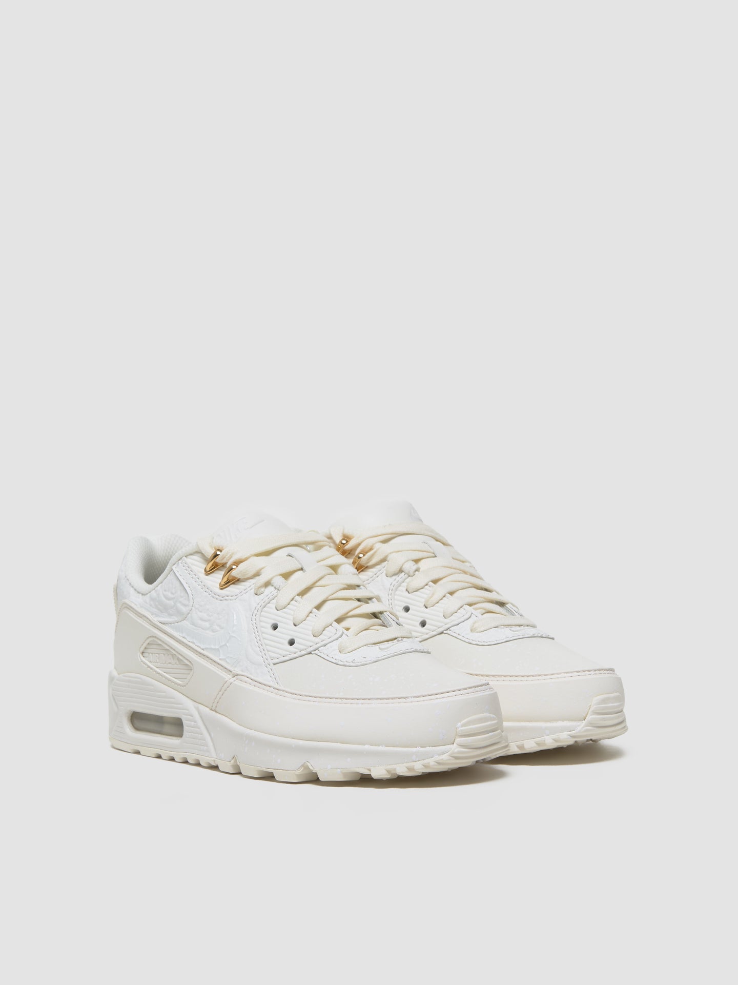 x Slawn Air Max 90 Sneaker in White & Sail