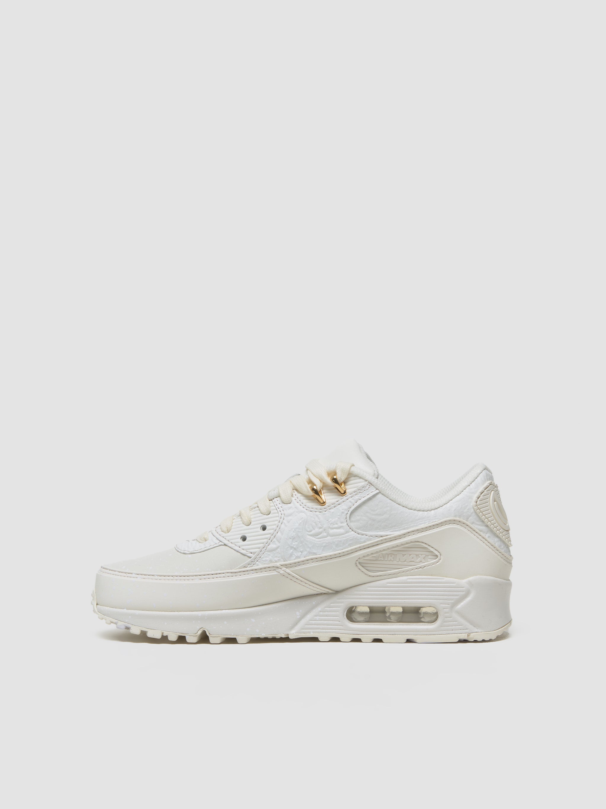 x Slawn Air Max 90 Sneaker in White & Sail